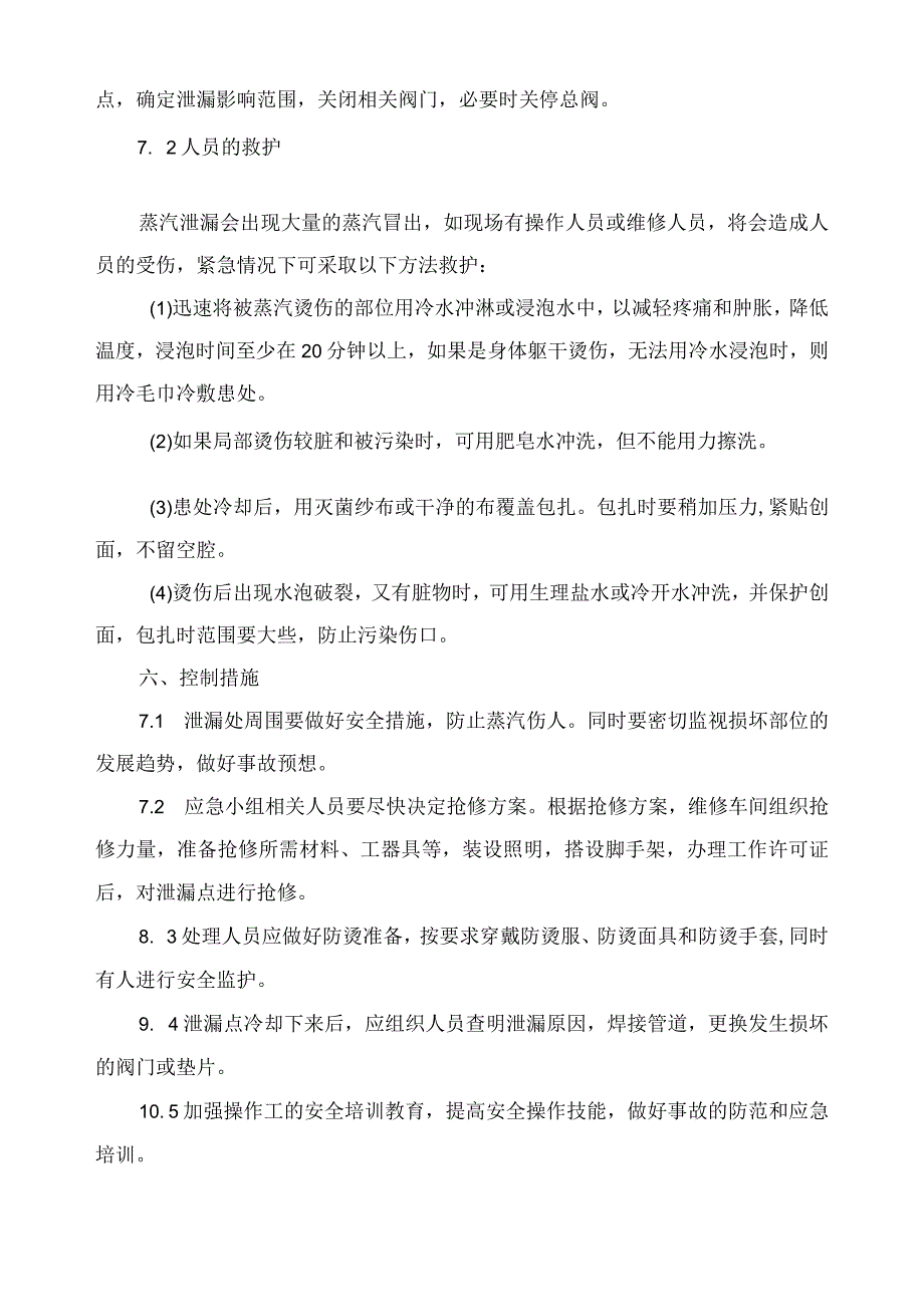 蒸汽泄漏应急预案.docx_第3页