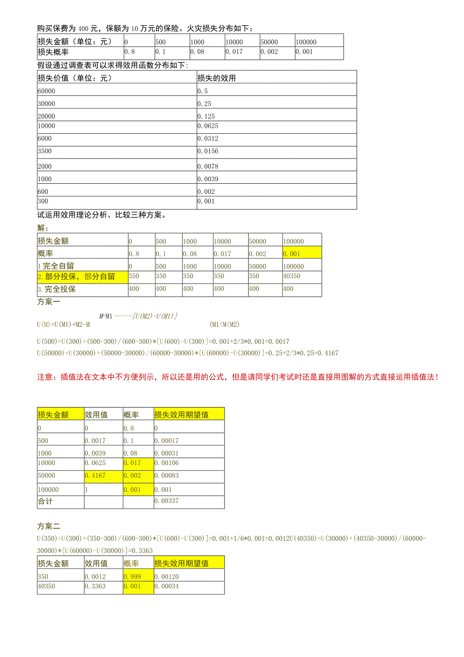 风险管理历年计算题汇总.docx_第3页