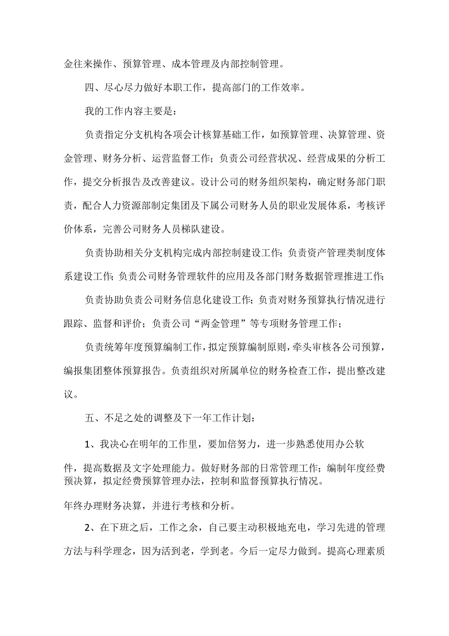 财务部个人年终总结.docx_第2页