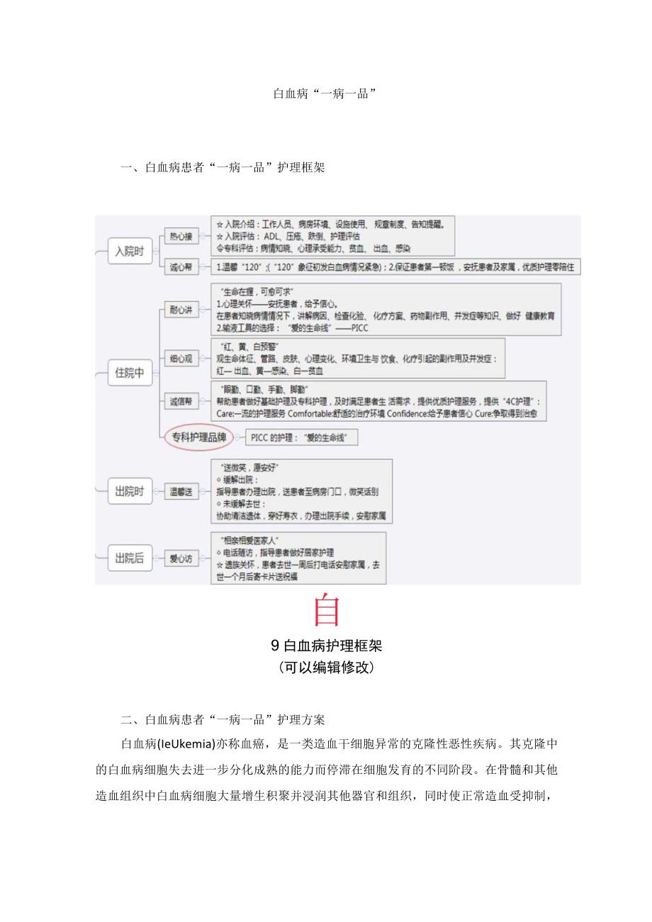 血液病科白血病一病一品.docx_第1页