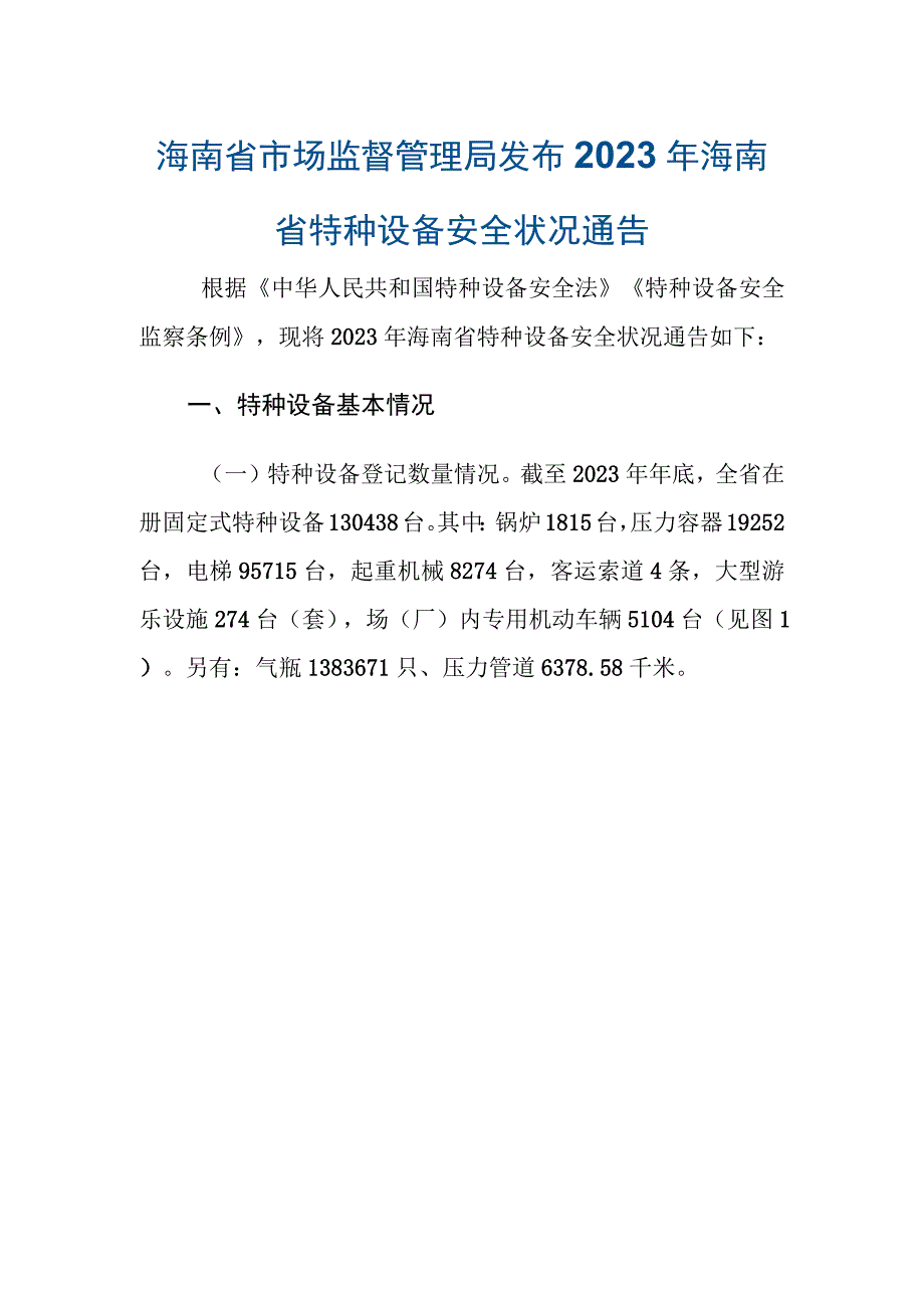 2023年海南省特种设备安全状况.docx_第1页