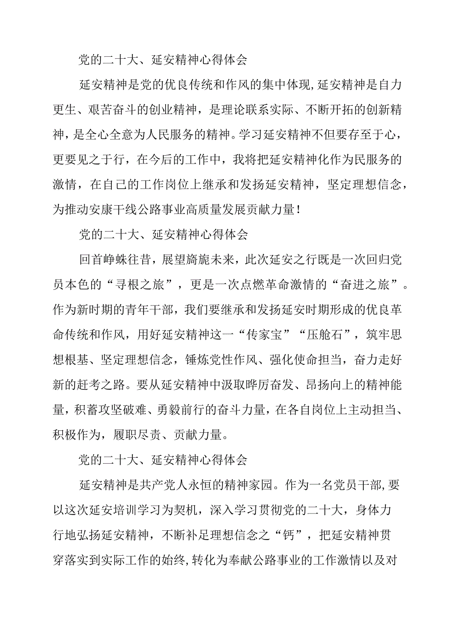 2023年党员干部赴延安学习党的二十大延安精神心得体会.docx_第2页