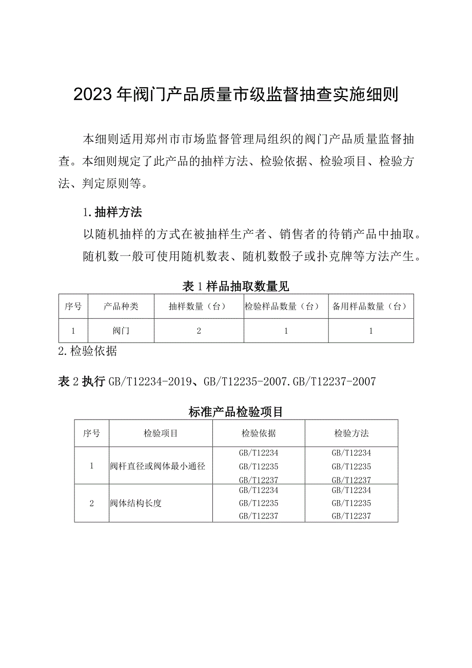 12阀门产品质量郑州市监督抽查实施细则.docx_第1页