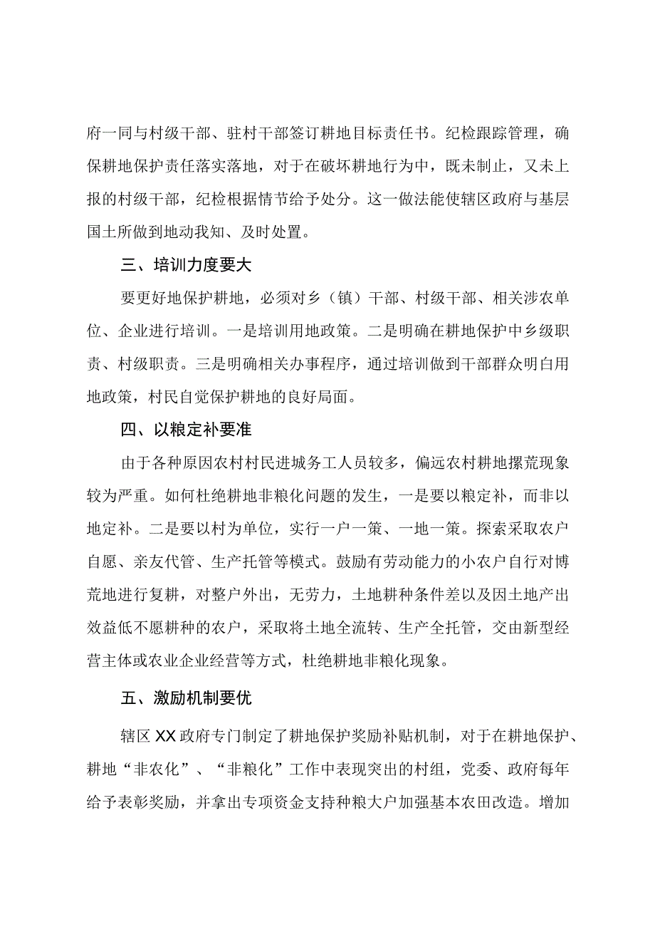 202X年耕地保护落到实处耕地保护办法探讨与建议.docx_第2页