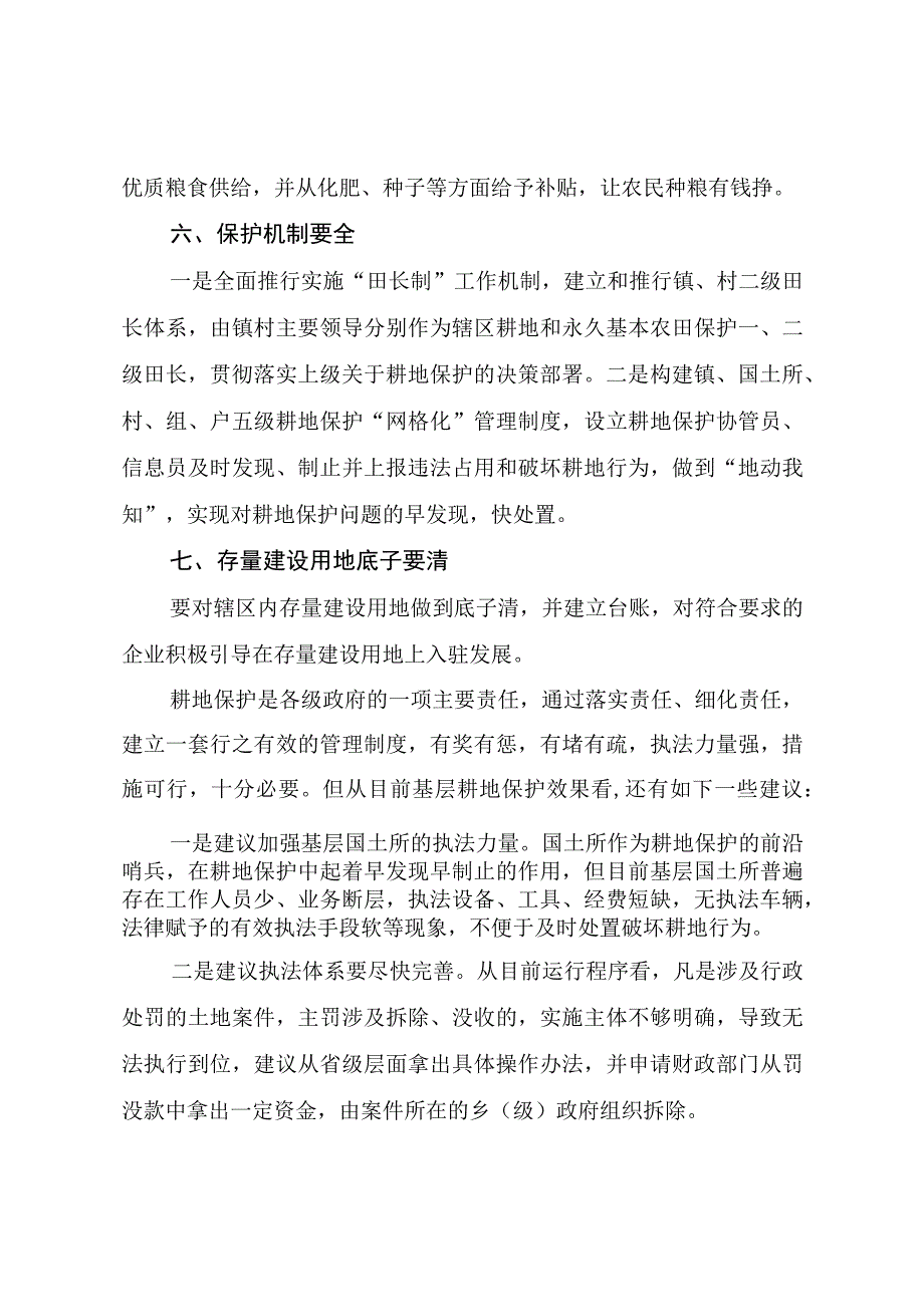 202X年耕地保护落到实处耕地保护办法探讨与建议.docx_第3页