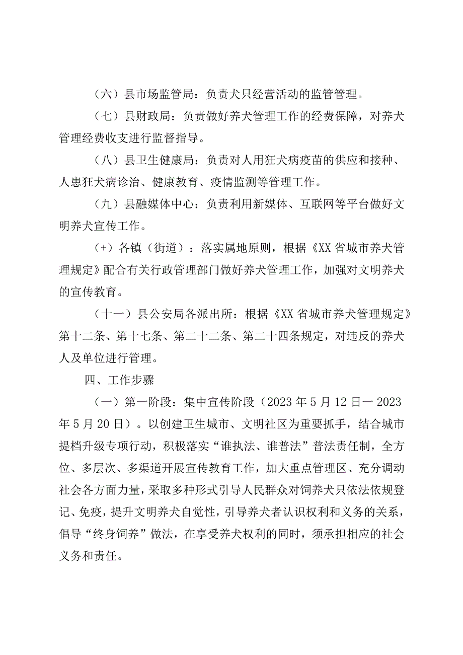 XX地区文明养犬管理工作实施方案.docx_第3页