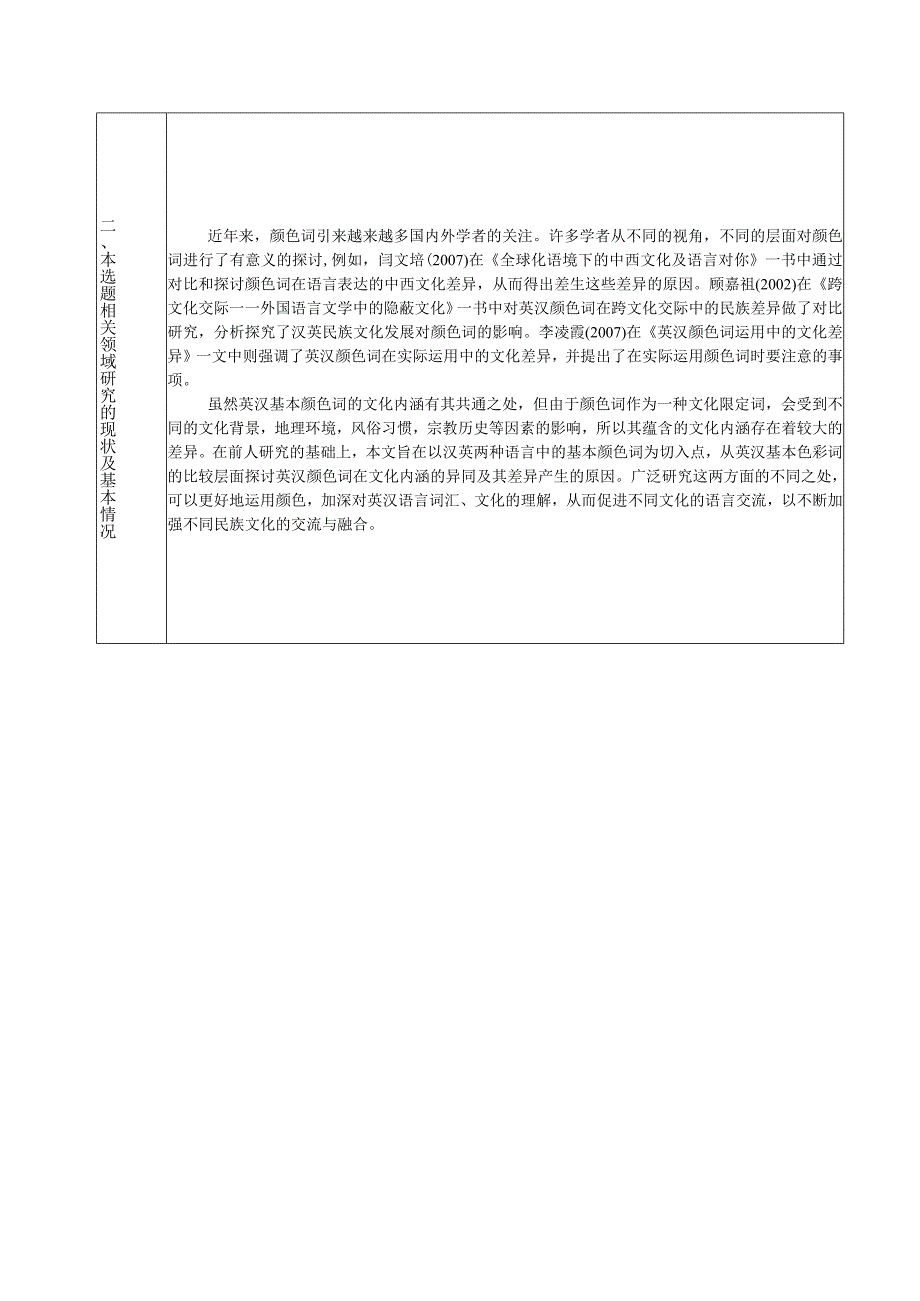 On Cultural Connotation of the Basic_ Color_ Words_ in Chinese and English 英汉基本颜色词中文化内涵的对比研究毕业论文.docx_第2页