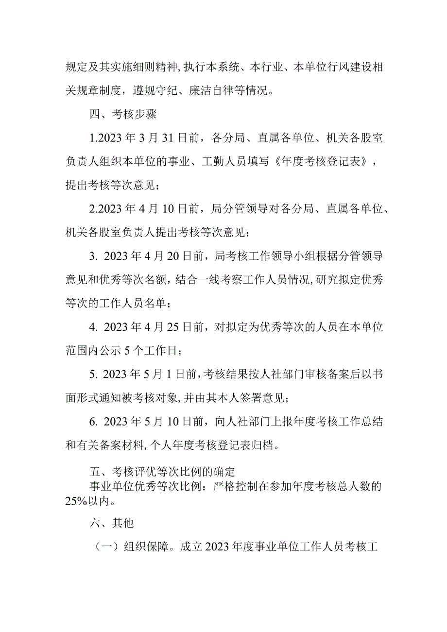 XX市市场监督管理局事业单位工作人员2023年度考核方案.docx_第3页