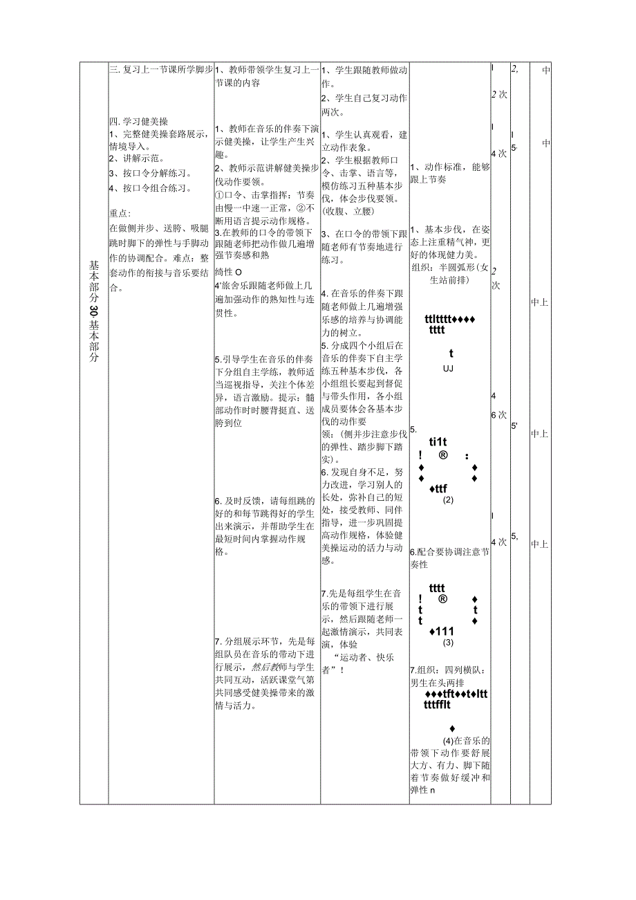 健美操成套动作教学设计.docx_第3页