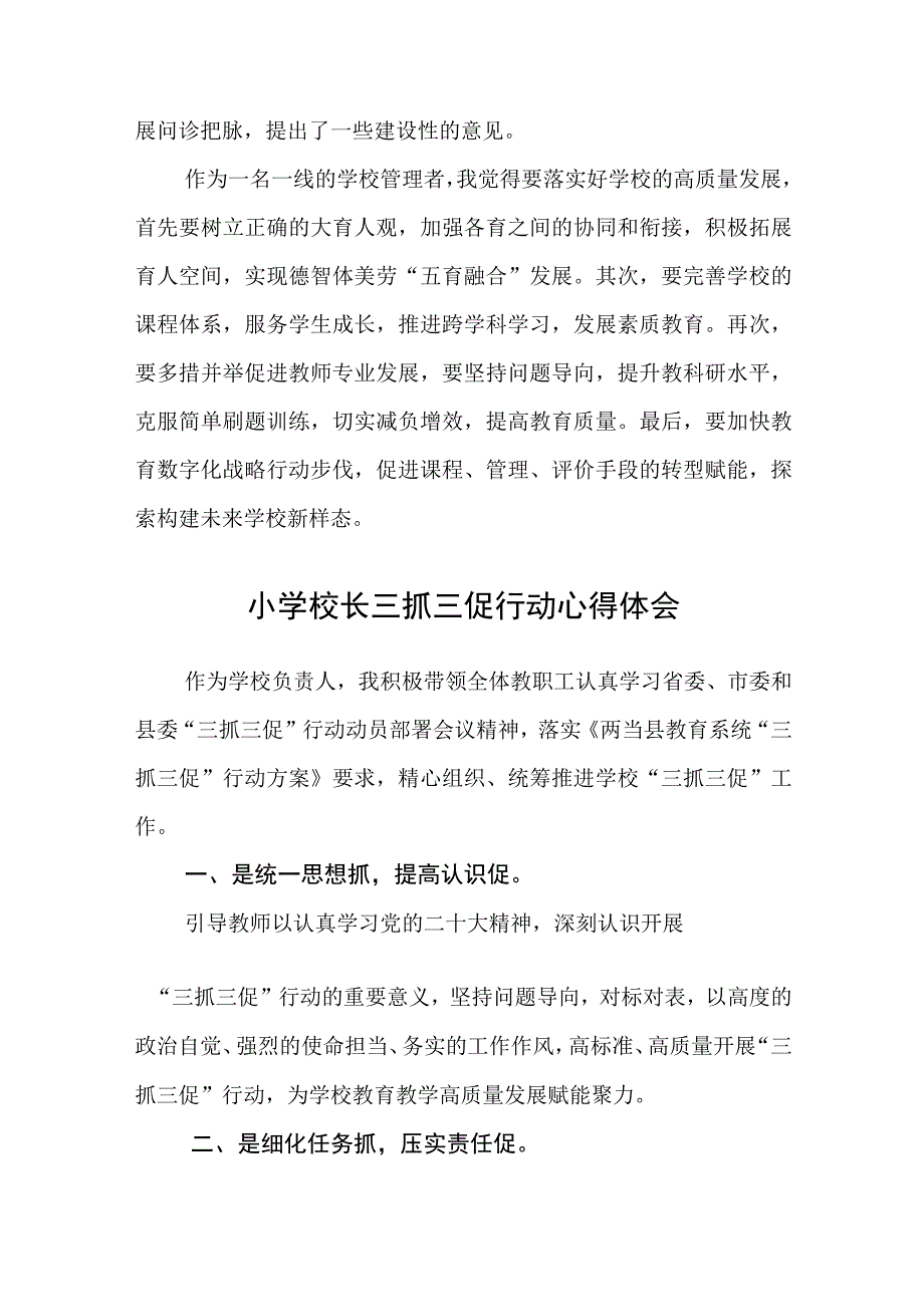 中学支部书记校长三抓三促进行时心得体会精选范文三篇.docx_第2页