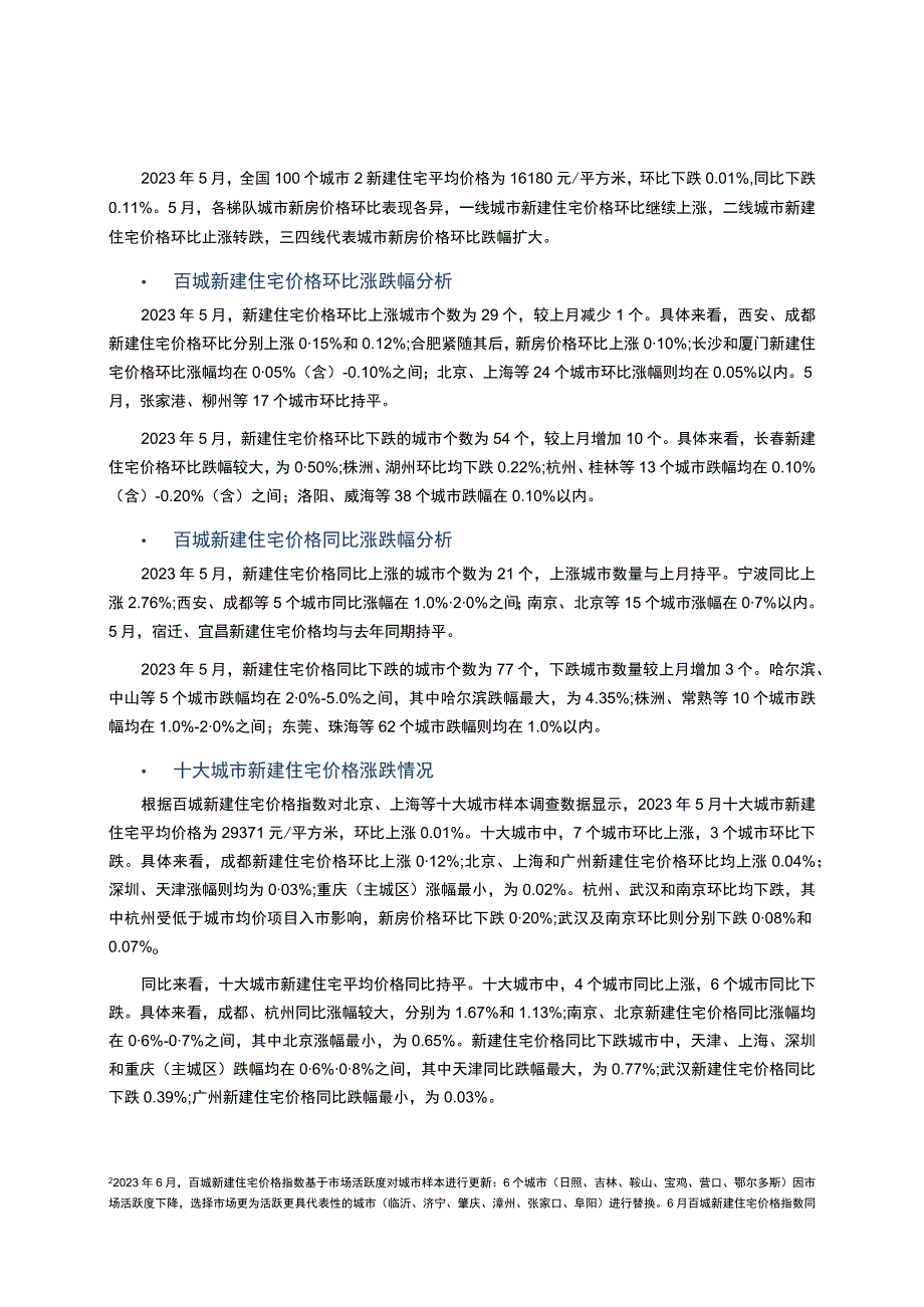 中国房地产指数系统百城价格指数报告2023年5月.docx_第2页