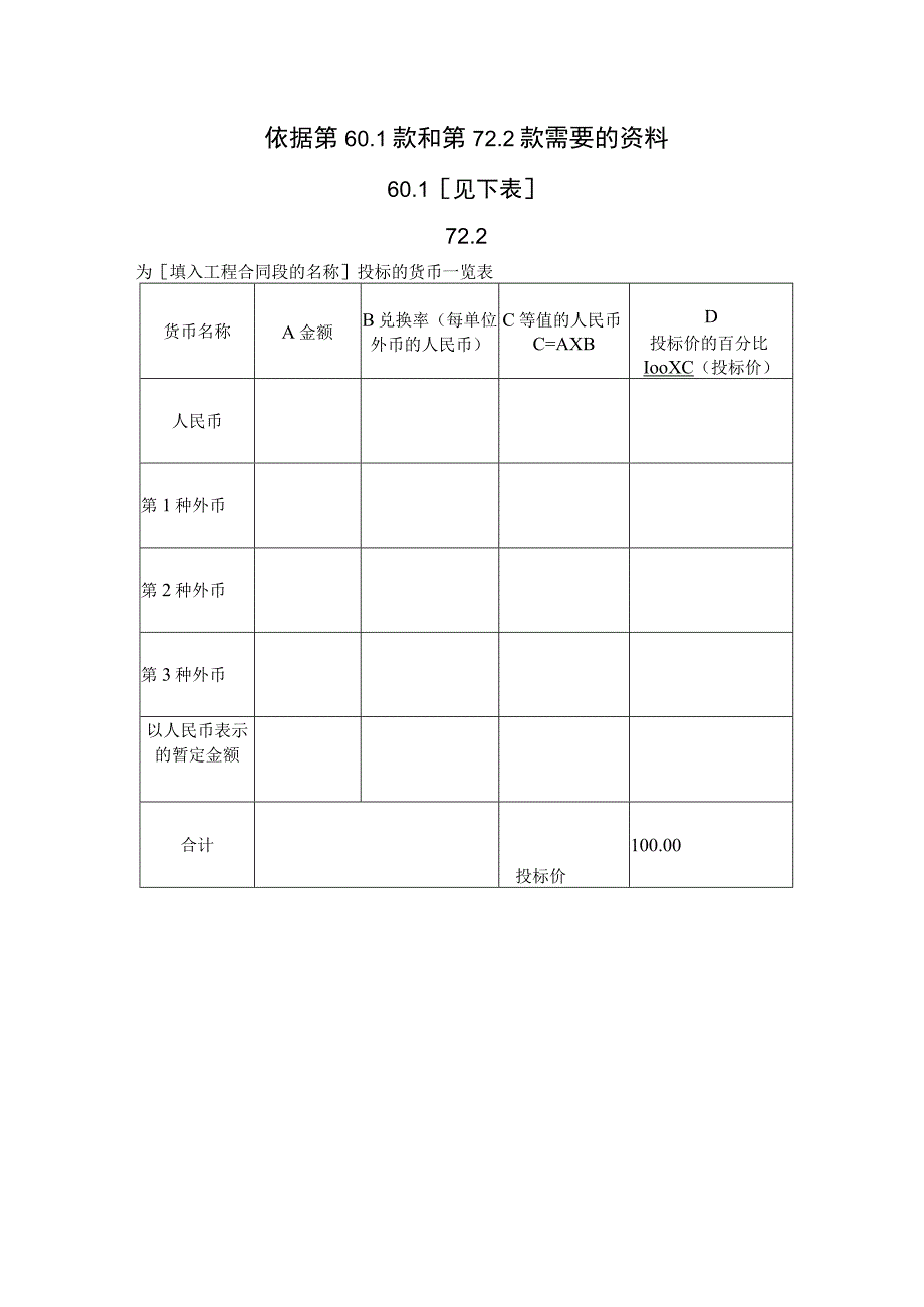 依据第601款和第722款需要的资料工程文档范本.docx_第1页