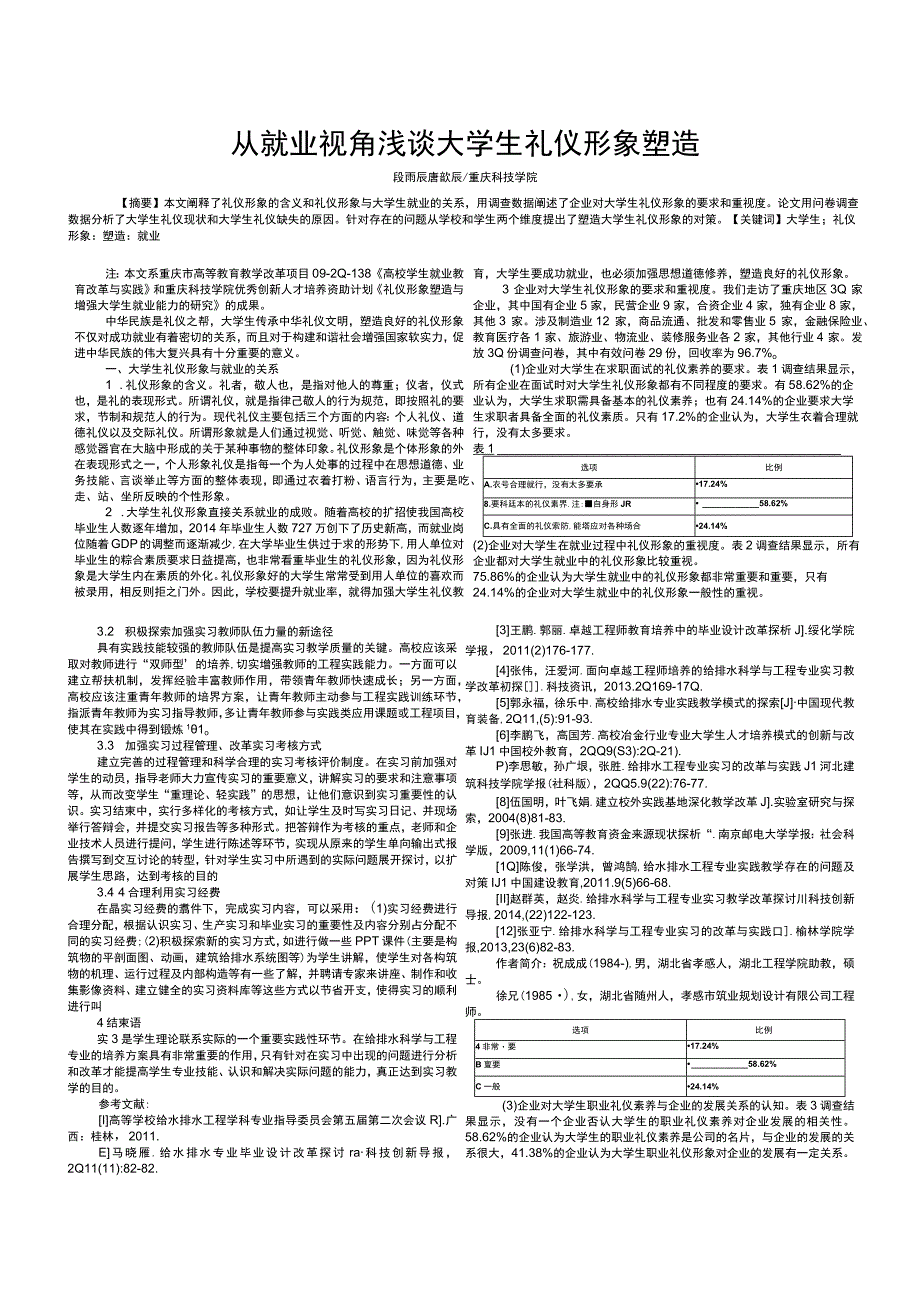 从就业视角浅谈大学生礼仪形象塑造.docx_第1页