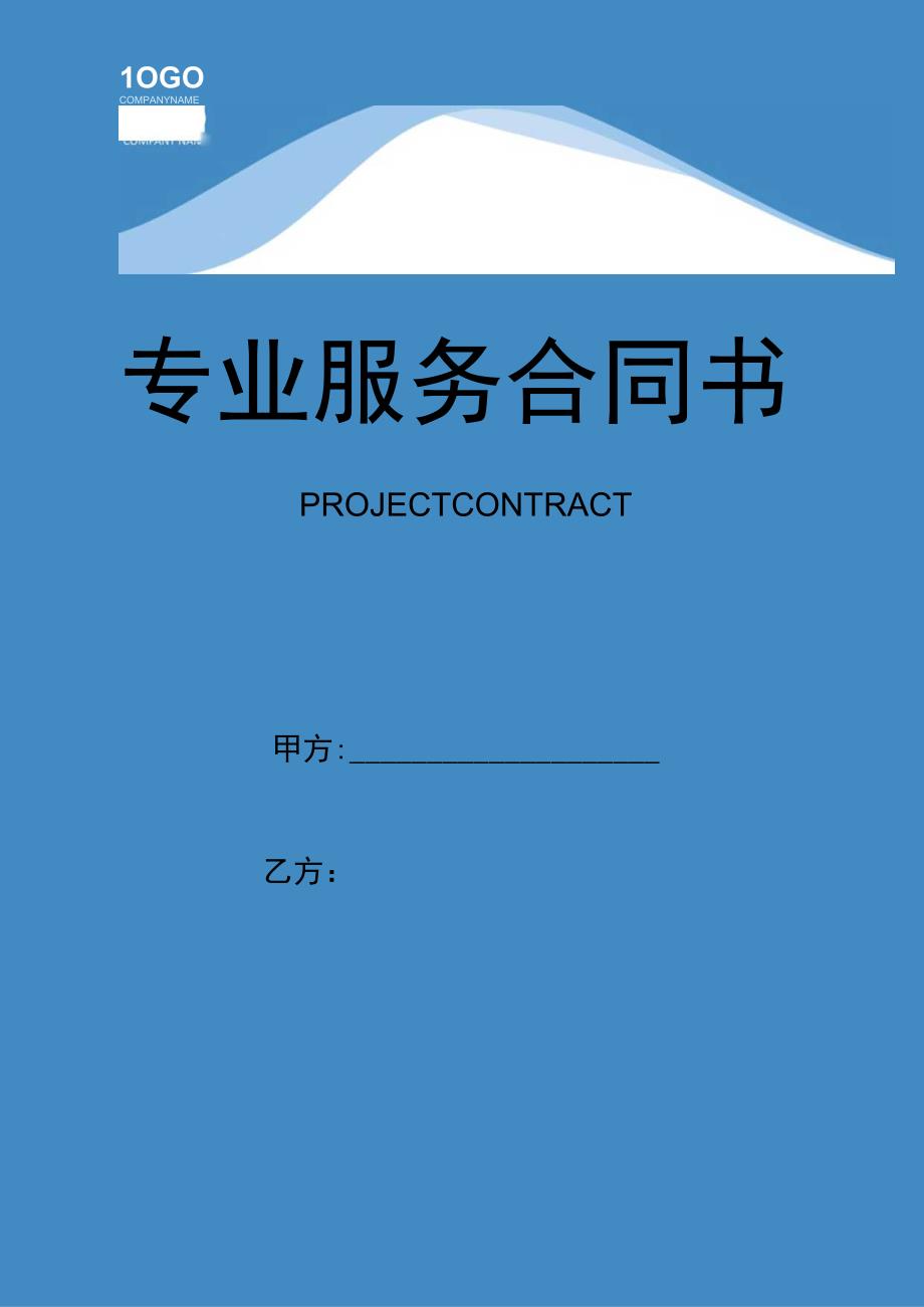 专业服务合同书.docx_第1页