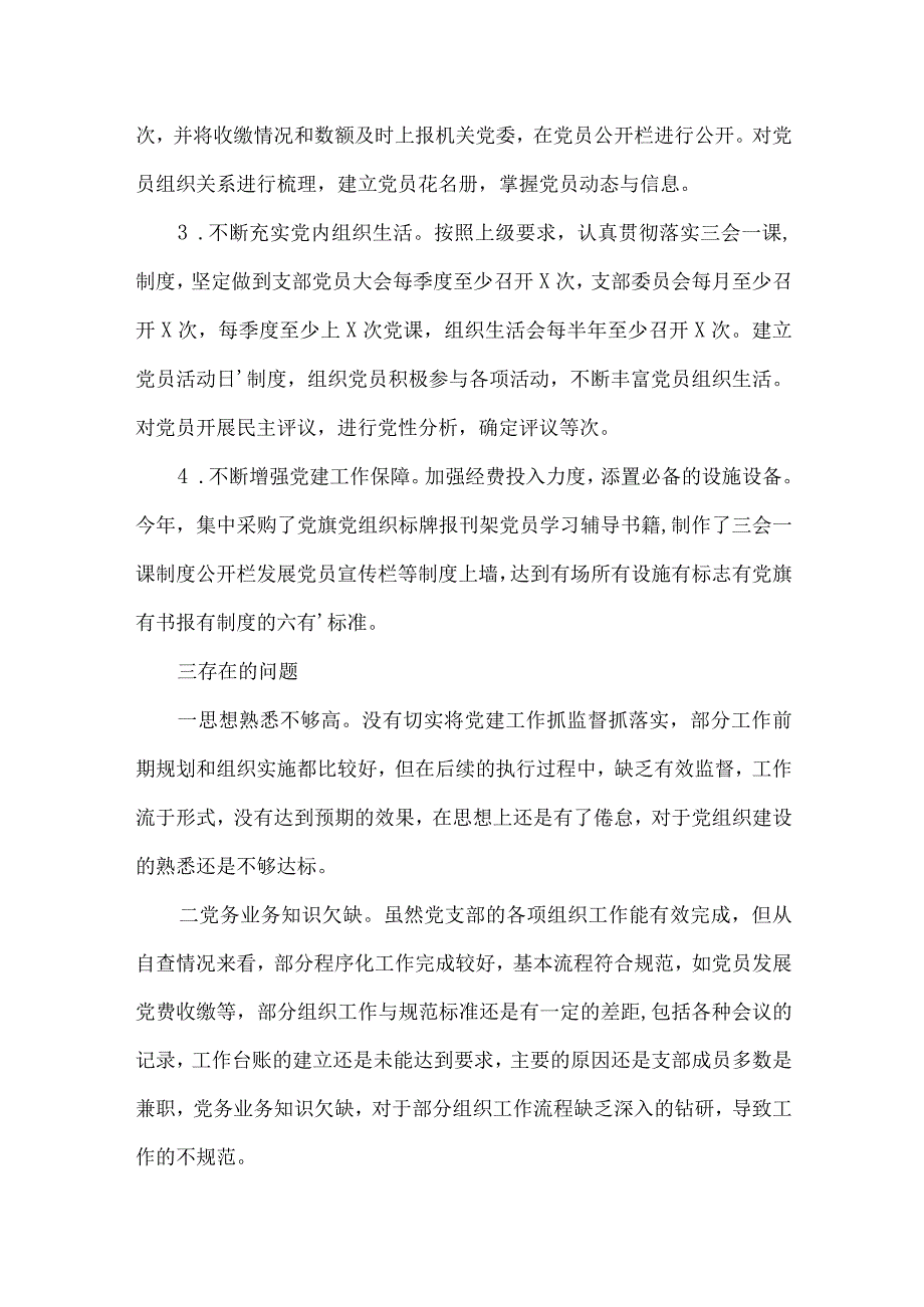 党支部标准化建设报告范文(通用4篇).docx_第3页