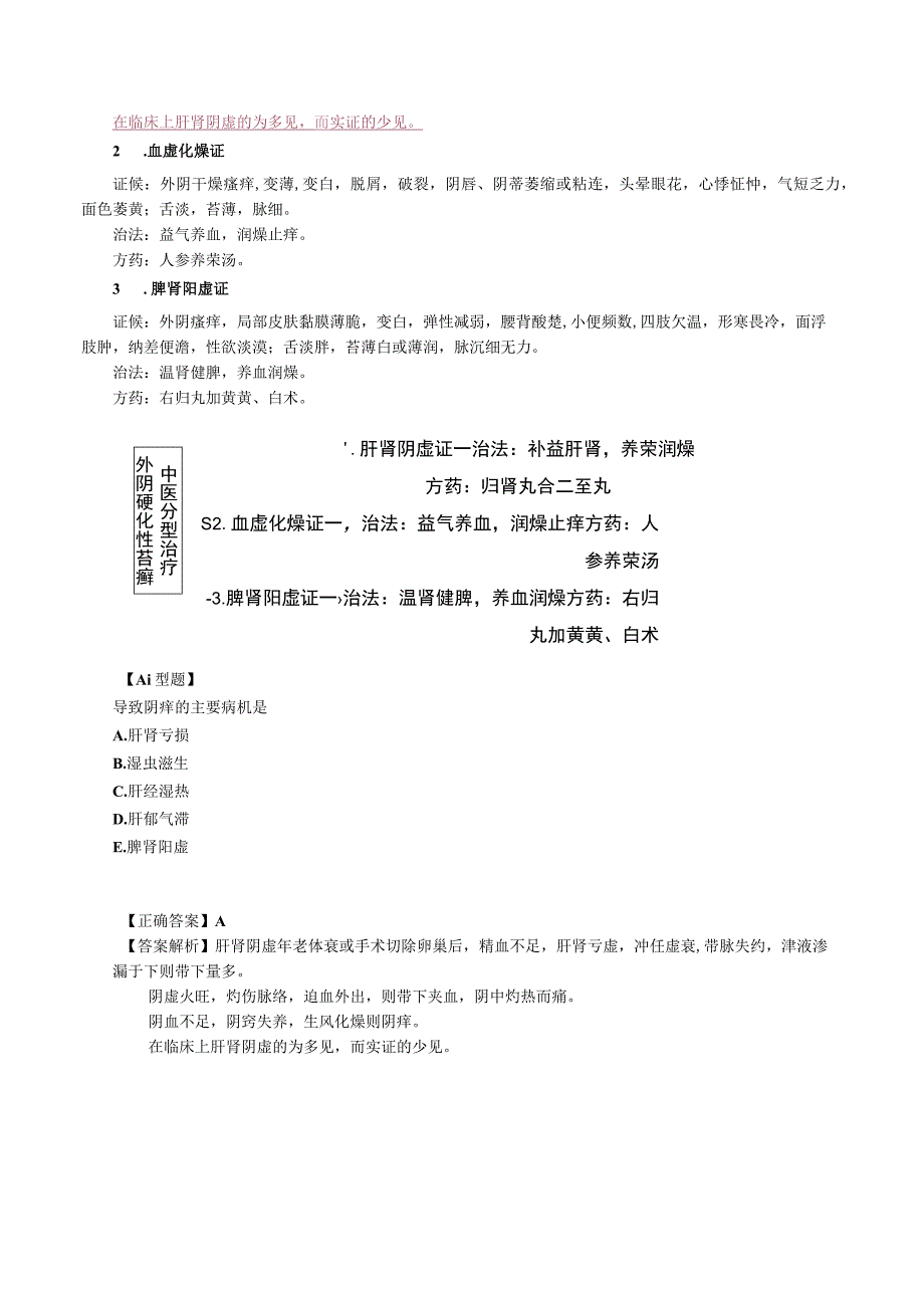 中西医结合妇科学外阴上皮非瘤样病变讲义及练习.docx_第3页