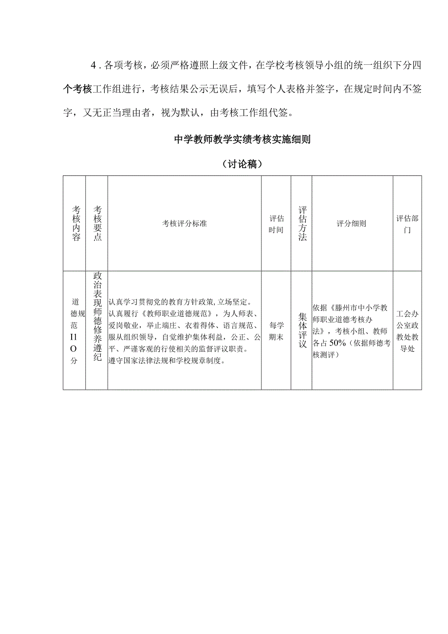 中学教师教育教学工作综合考核实施方案.docx_第2页