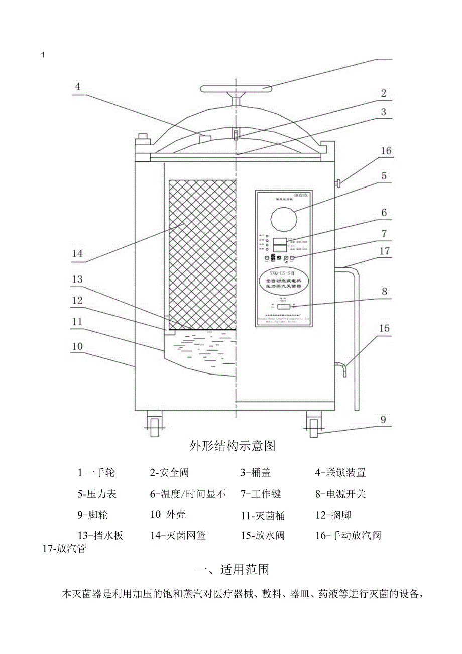 YXQLS100SⅡ立式压力蒸汽灭菌器说明书.docx_第2页