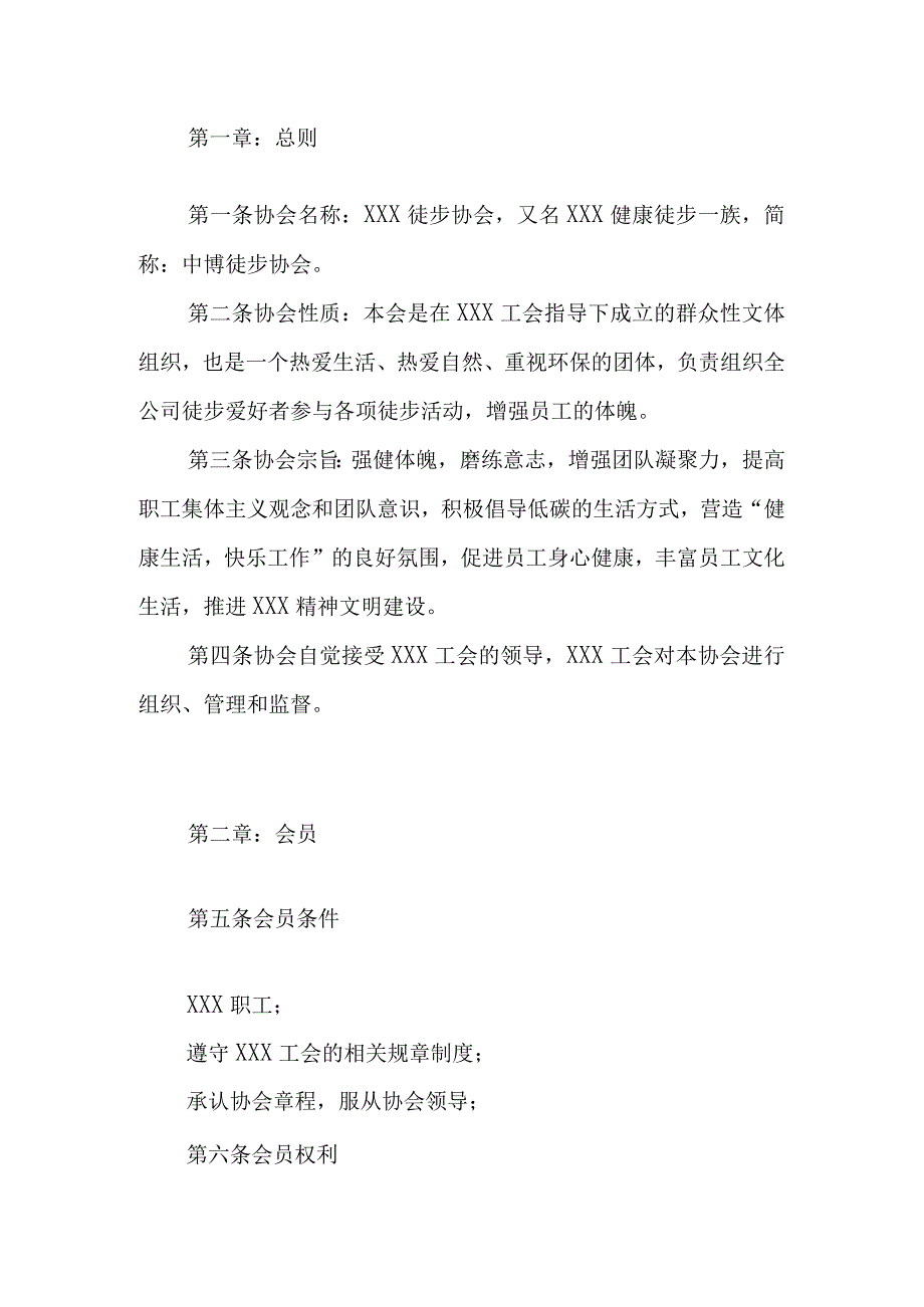 XX集团公司徒步协会章程.docx_第2页