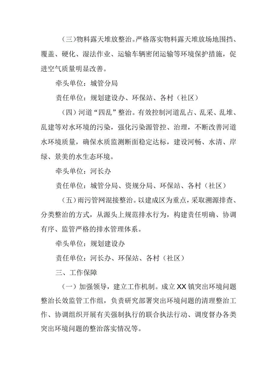 XX镇突出环境问题整治长效监管实施方案.docx_第2页