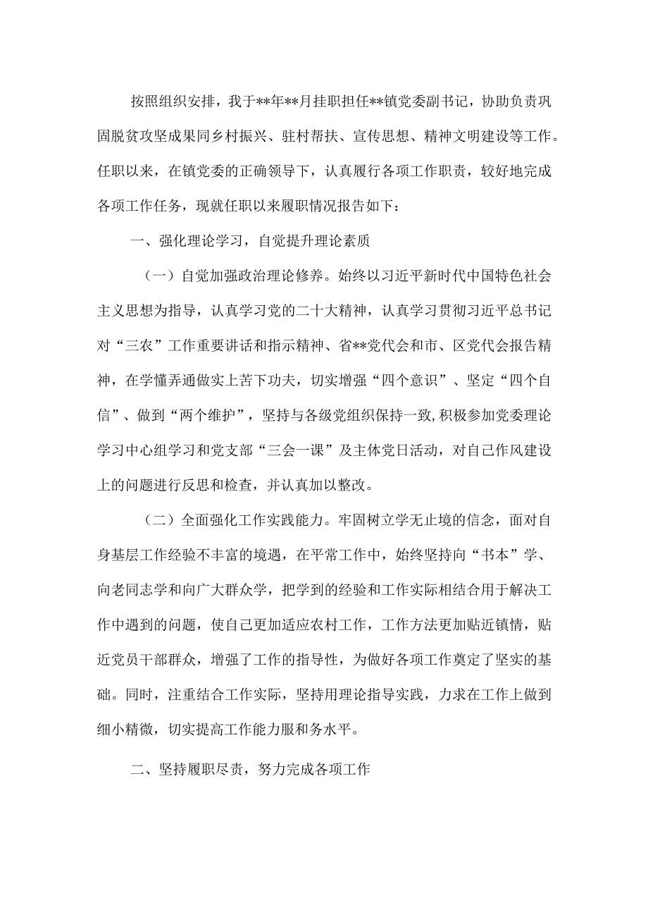 乡镇挂职党委副书记2023年度述职述廉报告.docx_第2页