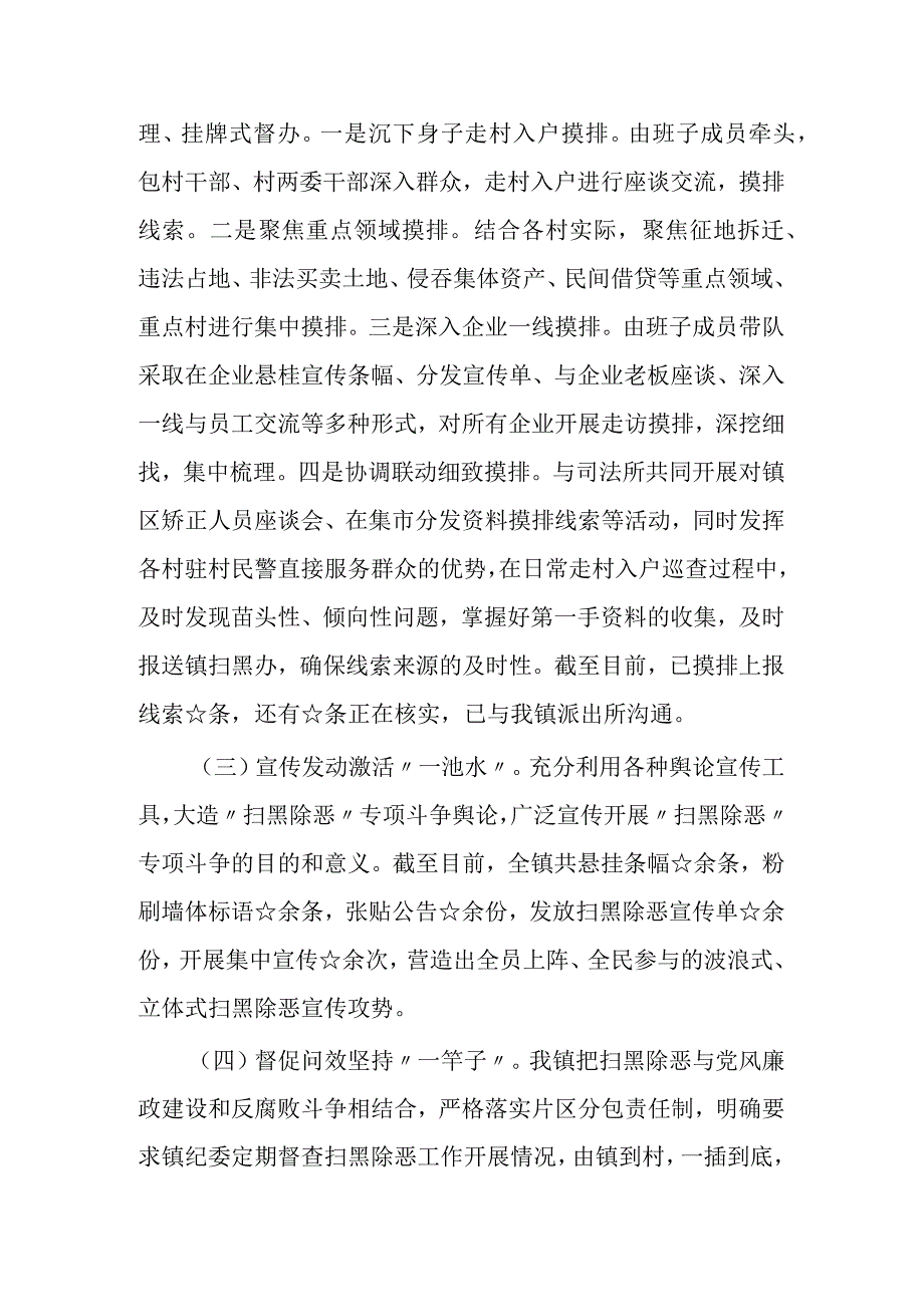 乡镇扫黑除恶专项斗争工作汇报.docx_第2页