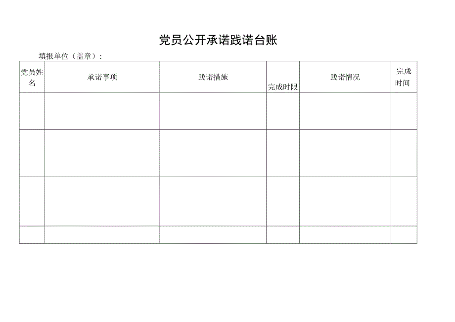 党员公开承诺践诺台账.docx_第1页