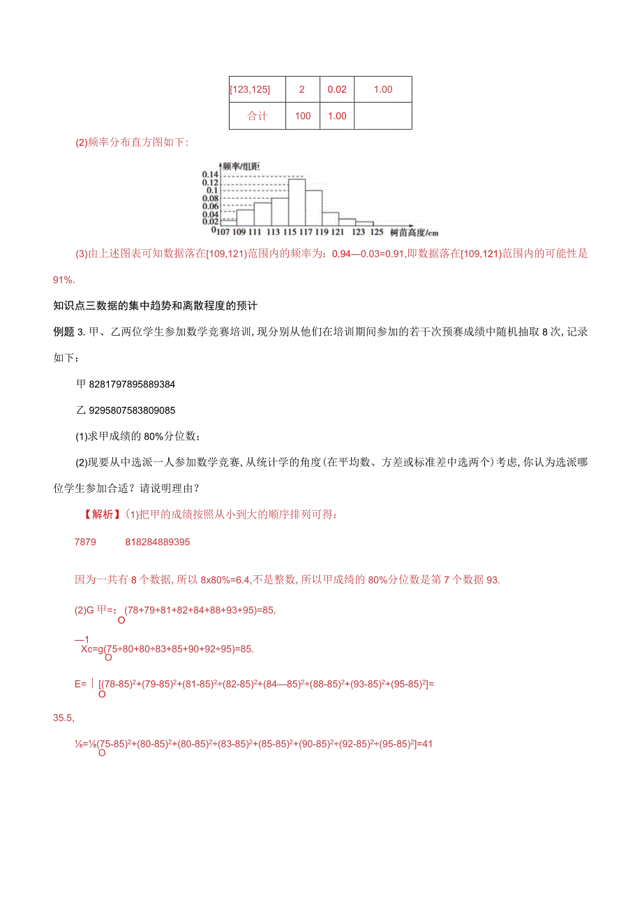 专题17统计复习与检测知识精讲解析版.docx_第3页