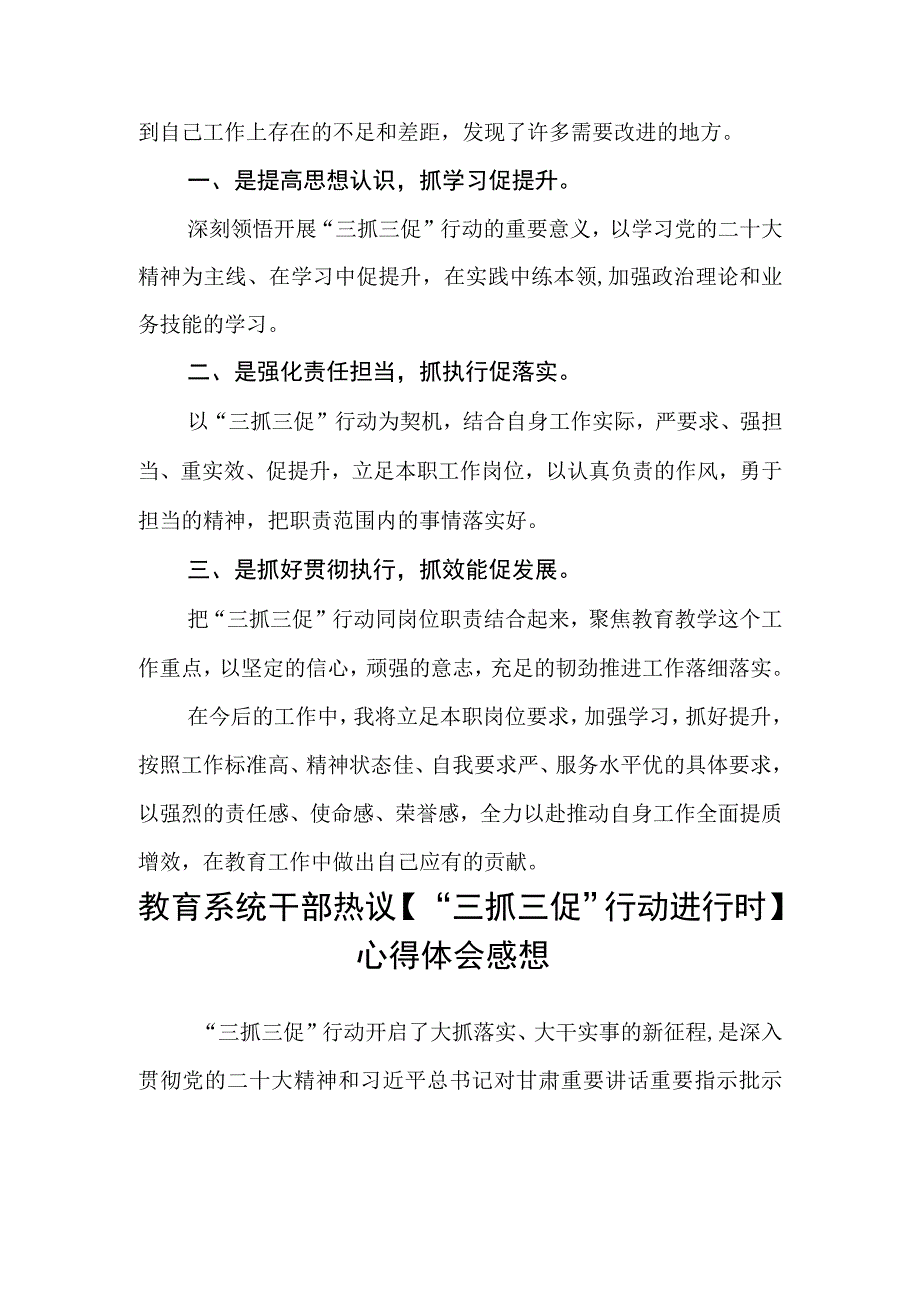 共三篇教师班主任三抓三促行动学习心得感想.docx_第2页