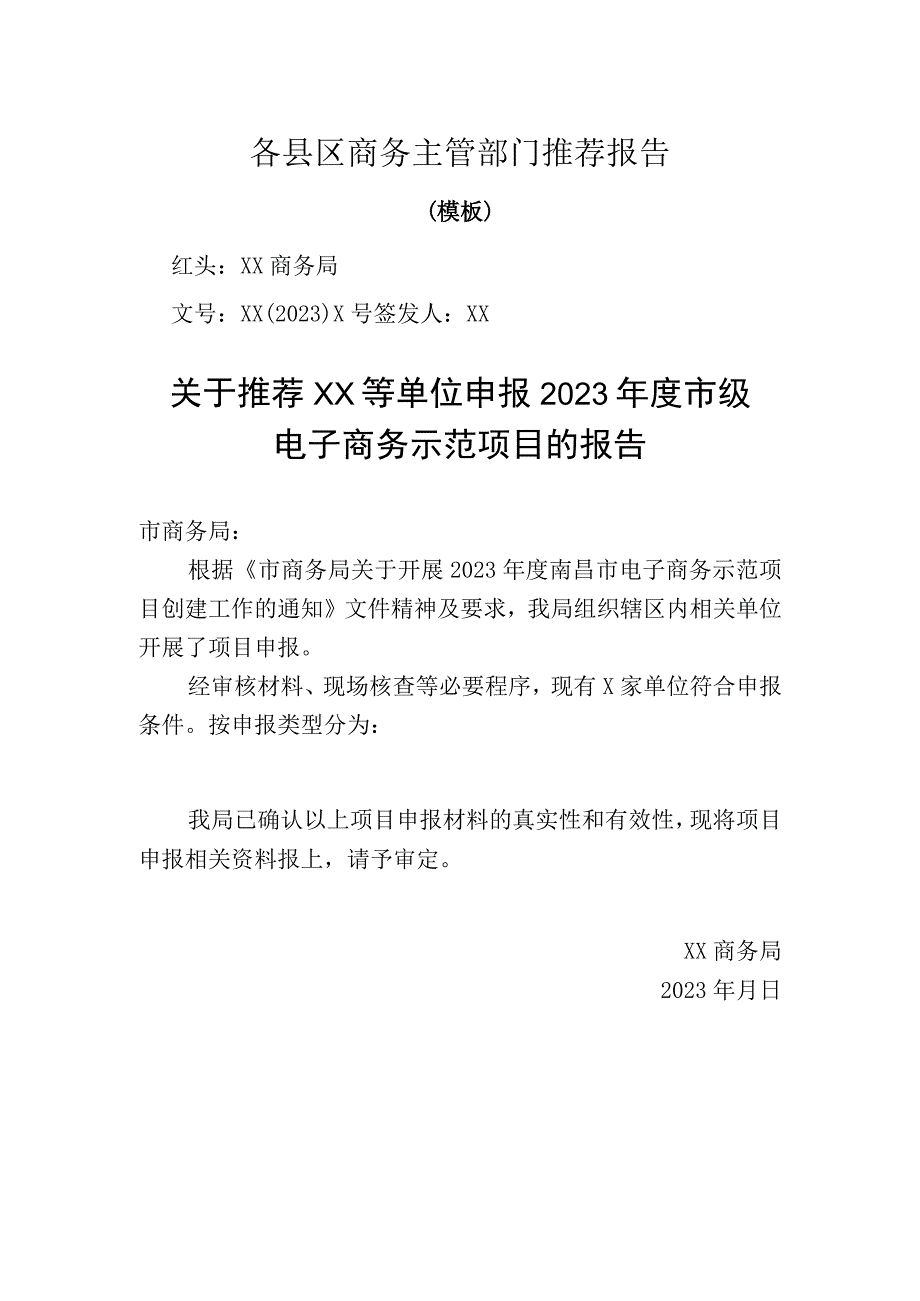 南昌市电子商务示范项目创建申报材料格式要求及各县区商务主管部门推荐报告.docx_第2页