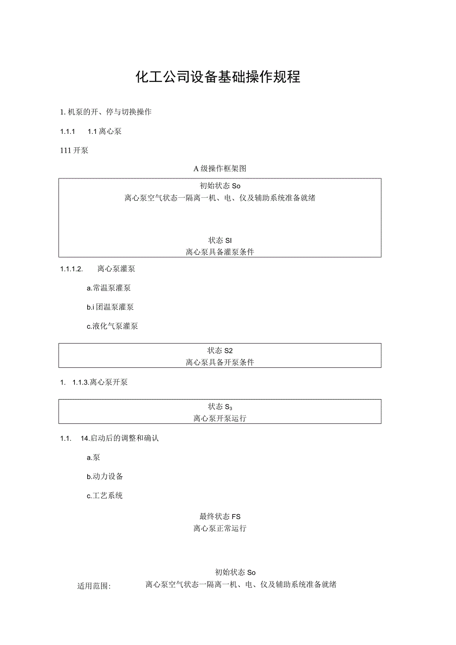 化工公司设备基础操作规程.docx_第1页