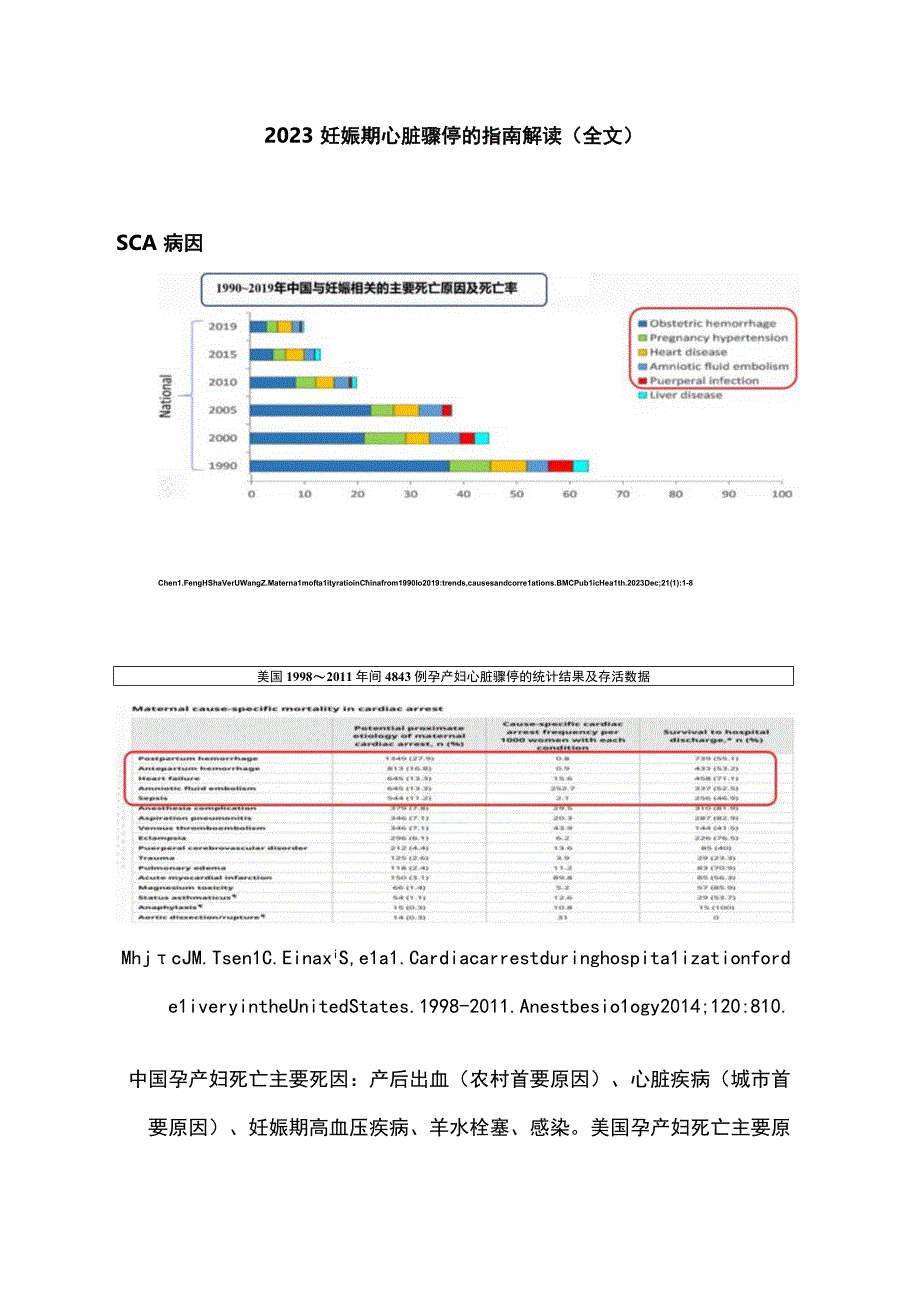 2023妊娠期心脏骤停的指南解读全文.docx_第1页