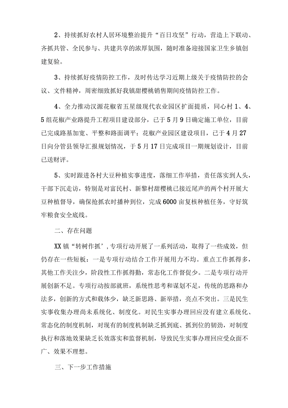 2023关于转作风树新风作表率抓落实专项行动工作开展情况的报告.docx_第3页