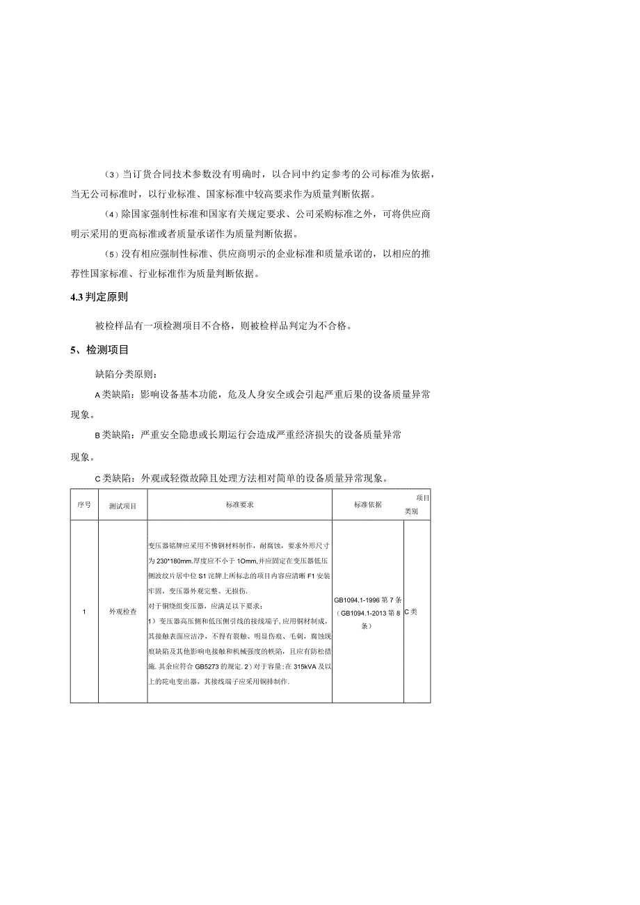 10kV非晶合金油浸式配电变压器专项抽检标准2015版.docx_第3页