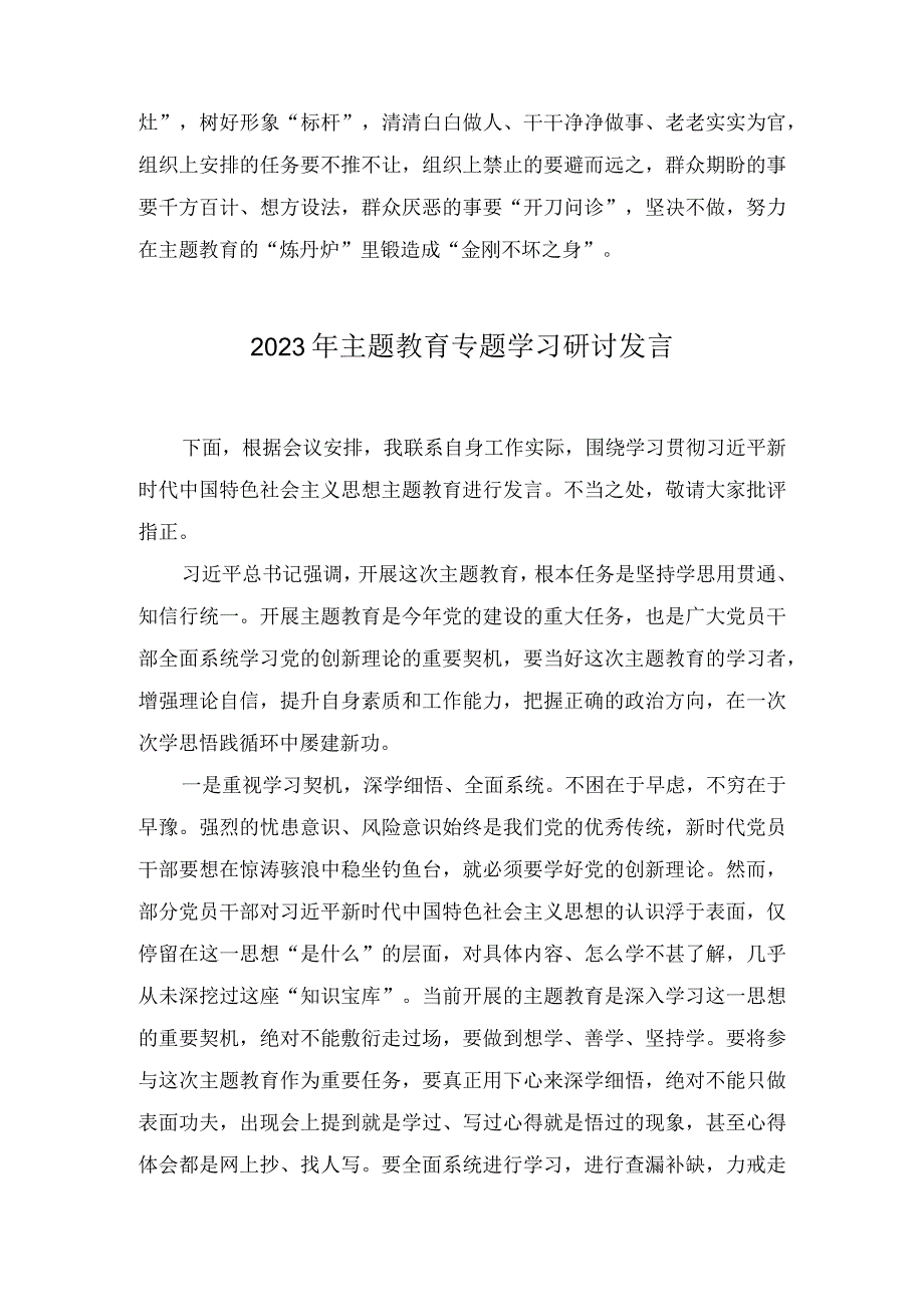 2023年主题教育专题学习研讨发言9篇.docx_第3页