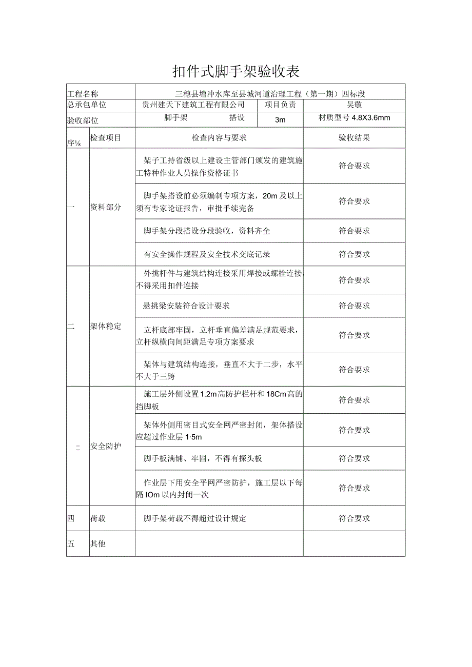 4249脚手架验收表.docx_第1页