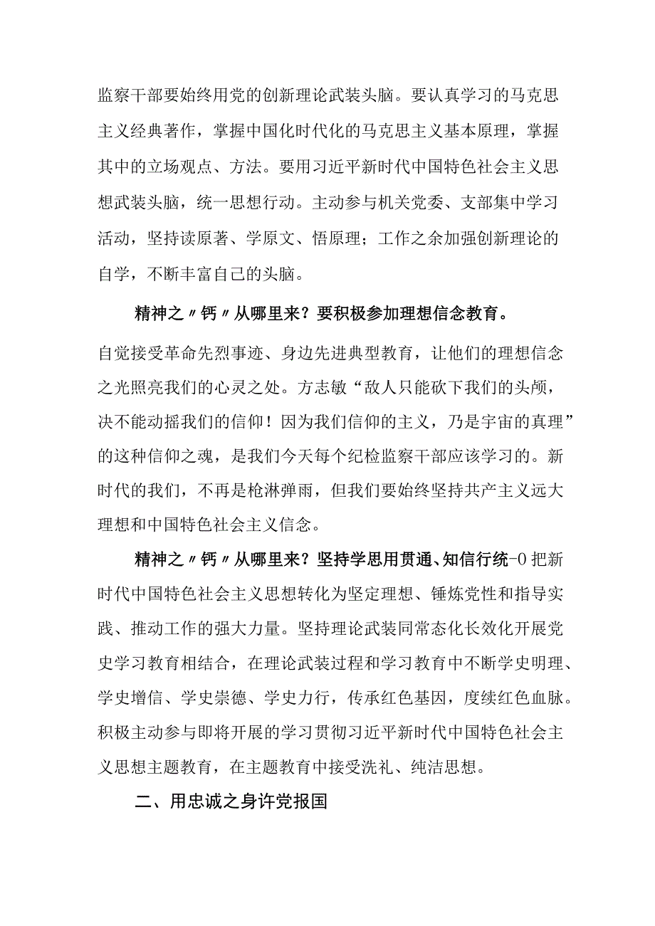 2023年度关于纪检监察干部队伍教育整顿座谈会研讨发言材料数篇包含三篇工作总结+工作方案.docx_第2页