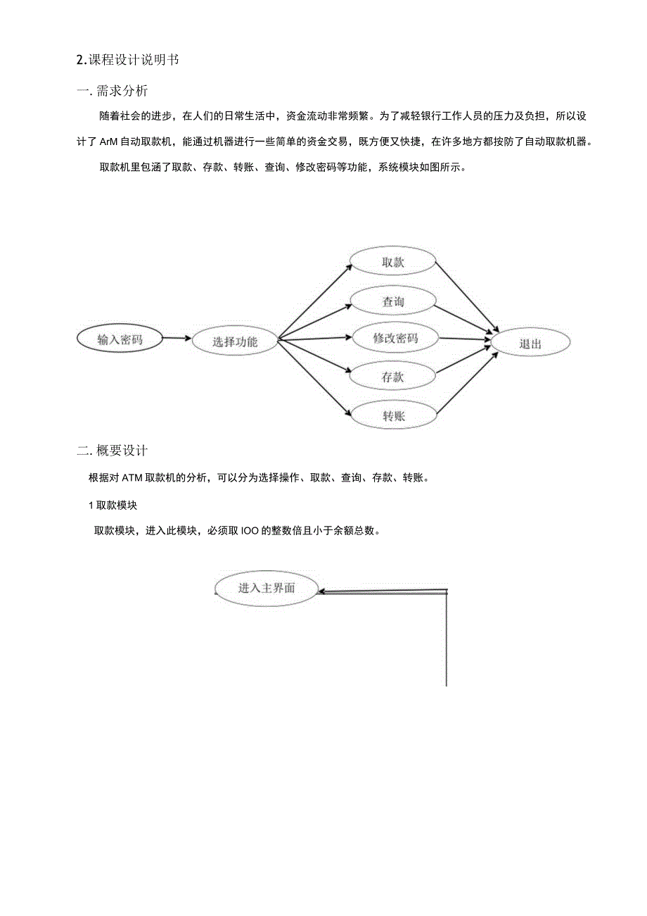 ATM自动取款机模拟系统.docx_第2页