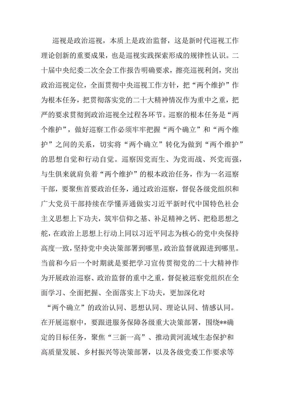 2023年在纪检监察干部队伍教育整顿研讨交流会上的发言共二篇.docx_第2页