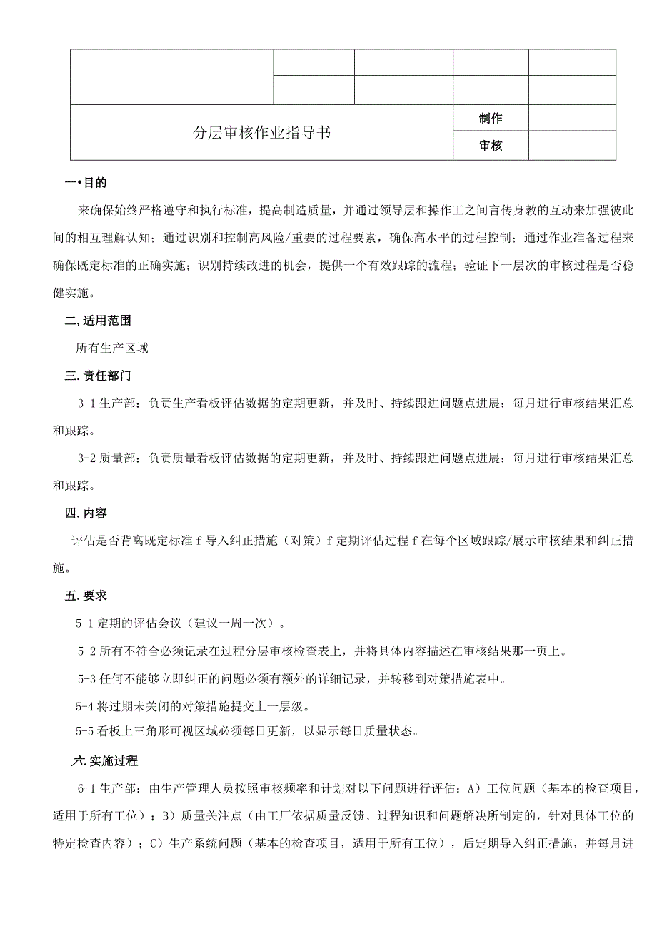 MDWIQD013 A0 分层审核作业指导书.docx_第1页