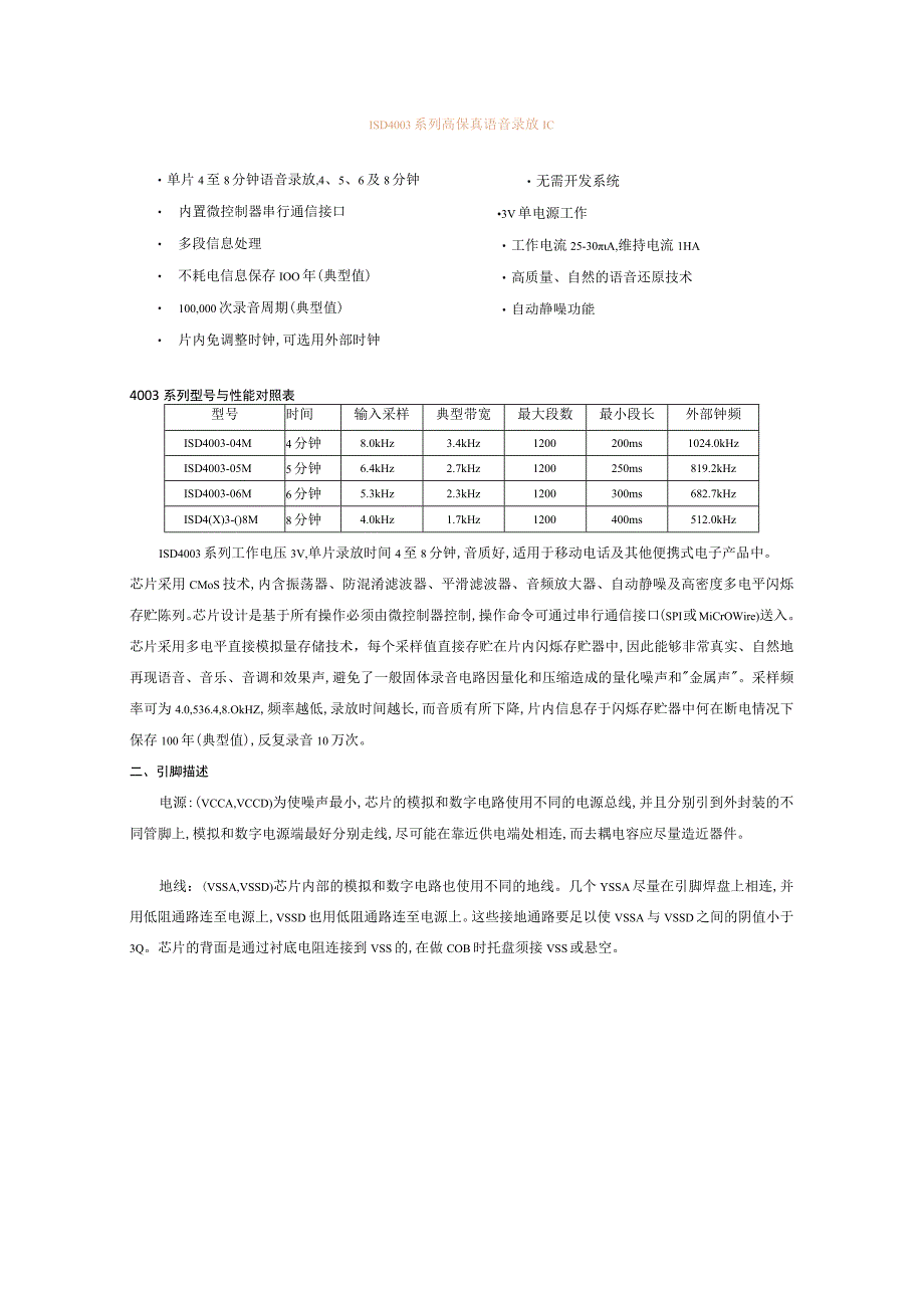 ISD4003系列高保真语音录放IC.docx_第1页