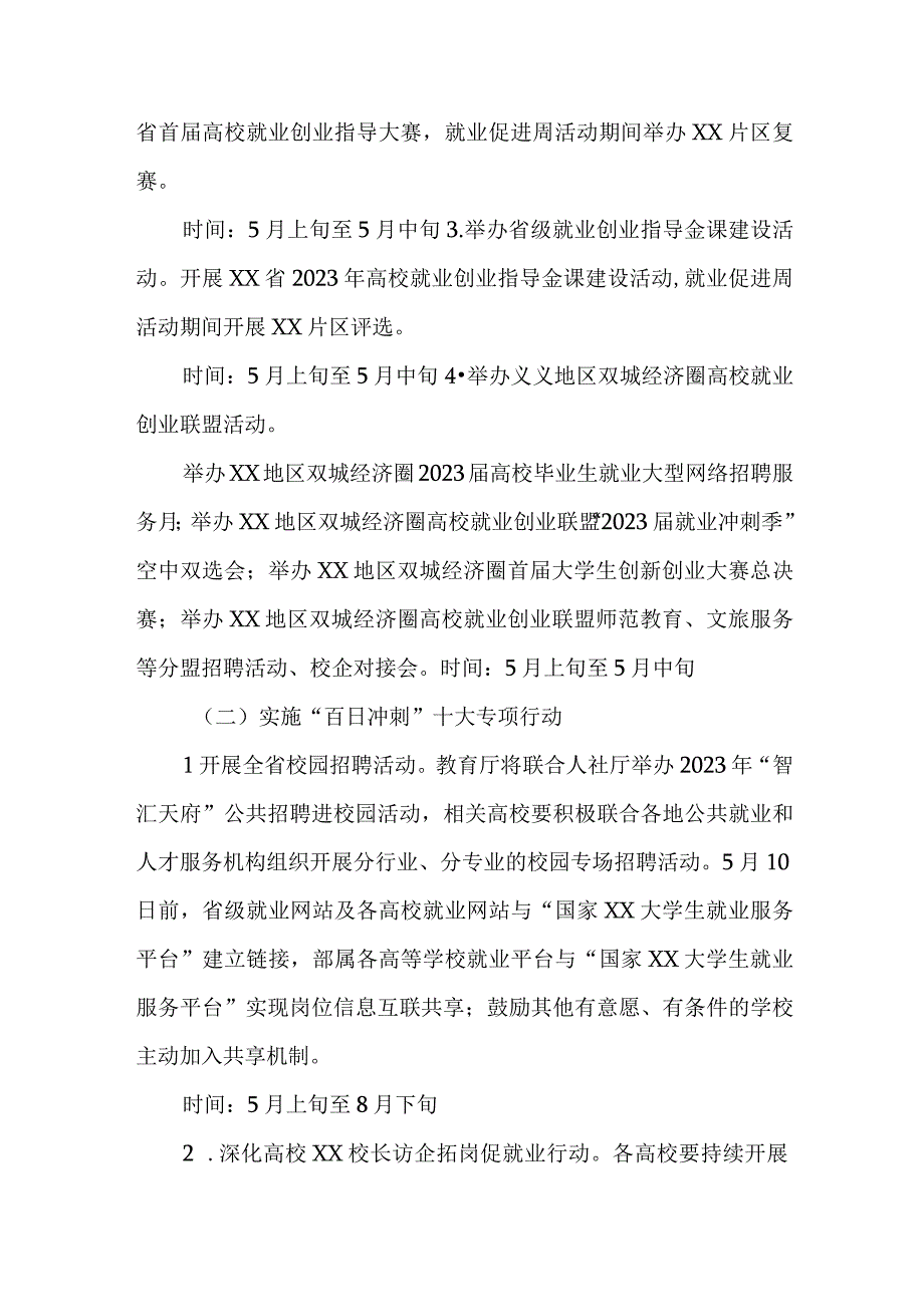 2023年高校毕业大学生开展百日冲刺主题活动方案.docx_第2页