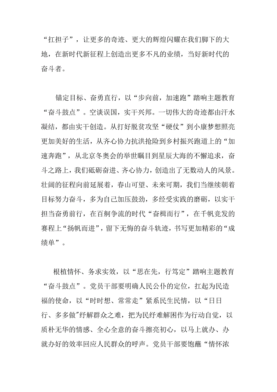 2023年机关领导主题教育发言材料2篇.docx_第2页