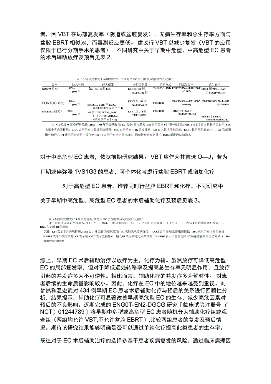 2023早期子宫内膜癌术后辅助治疗的研究进展全文.docx_第3页