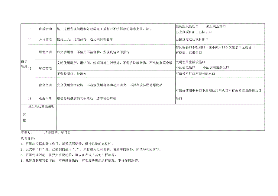 287 建设工程班组安全管理检查记录表.docx_第3页