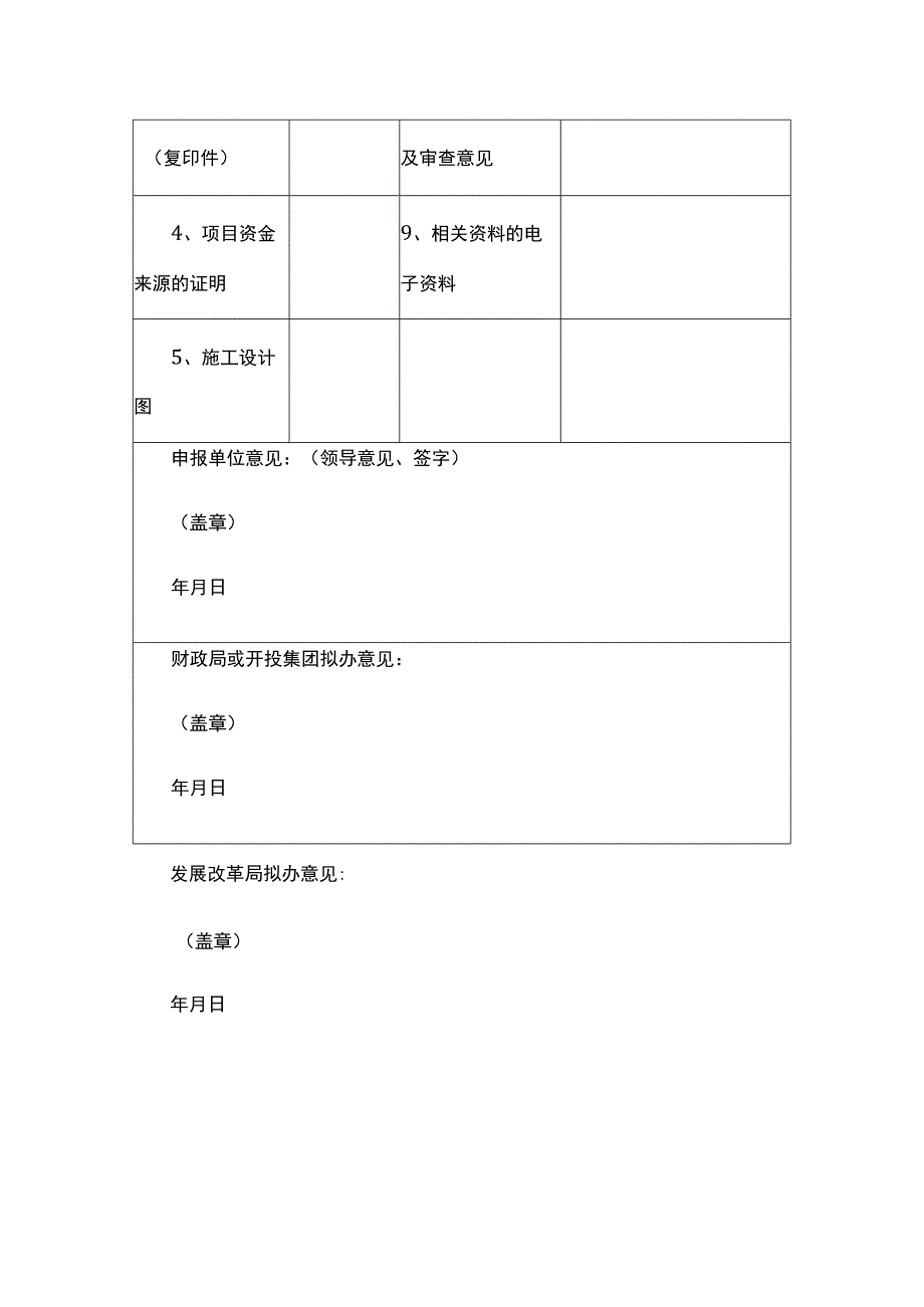 2023年投资项目概算评审申请表.docx_第2页