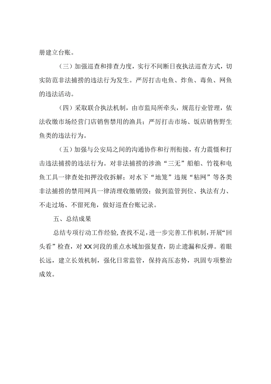 XX县打击电鱼捕鱼等非法捕捞违法行为专项整治行动方案.docx_第3页