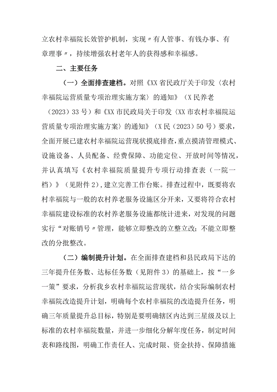 XX乡农村幸福院质量提升三年行动实施方案2023－2025年.docx_第2页