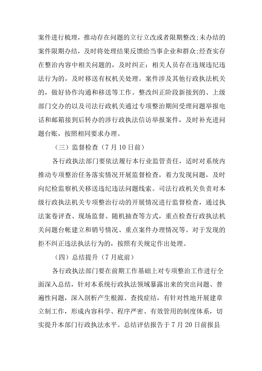 XX县开展行政执法监督专项整治行动方案.docx_第3页