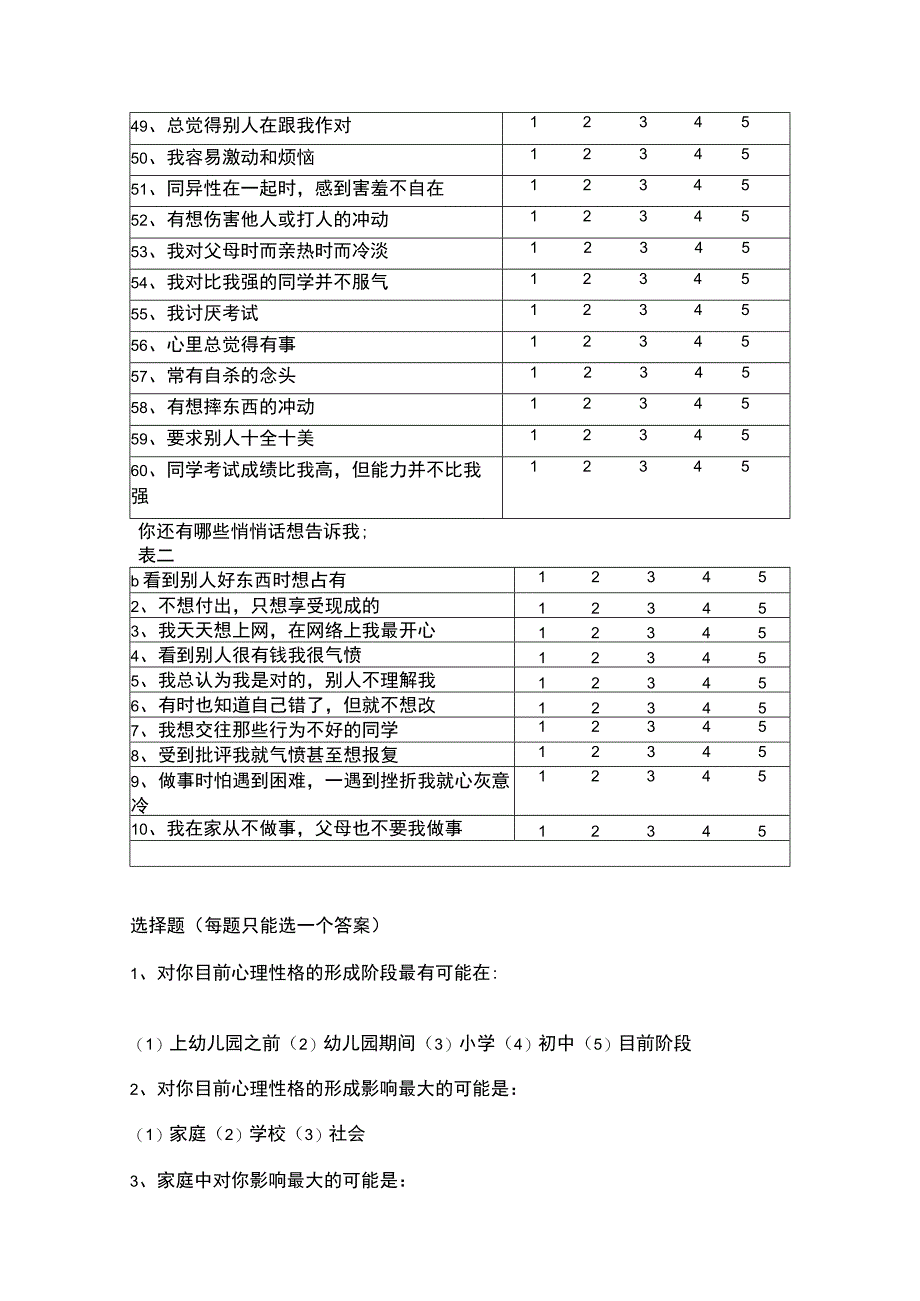 中学生心理健康调查表(模板).docx_第3页